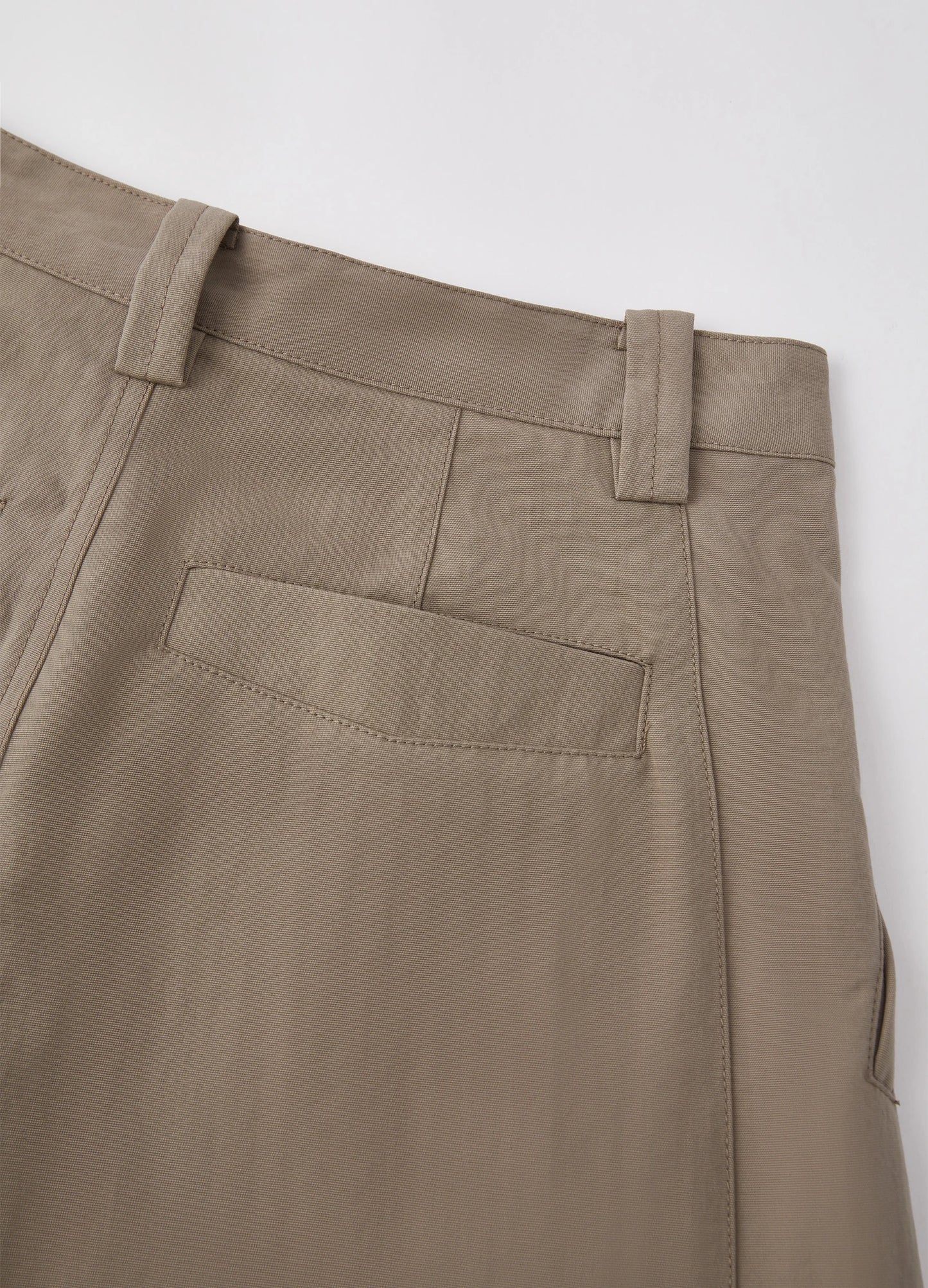 Pleated Cotton Trousers
