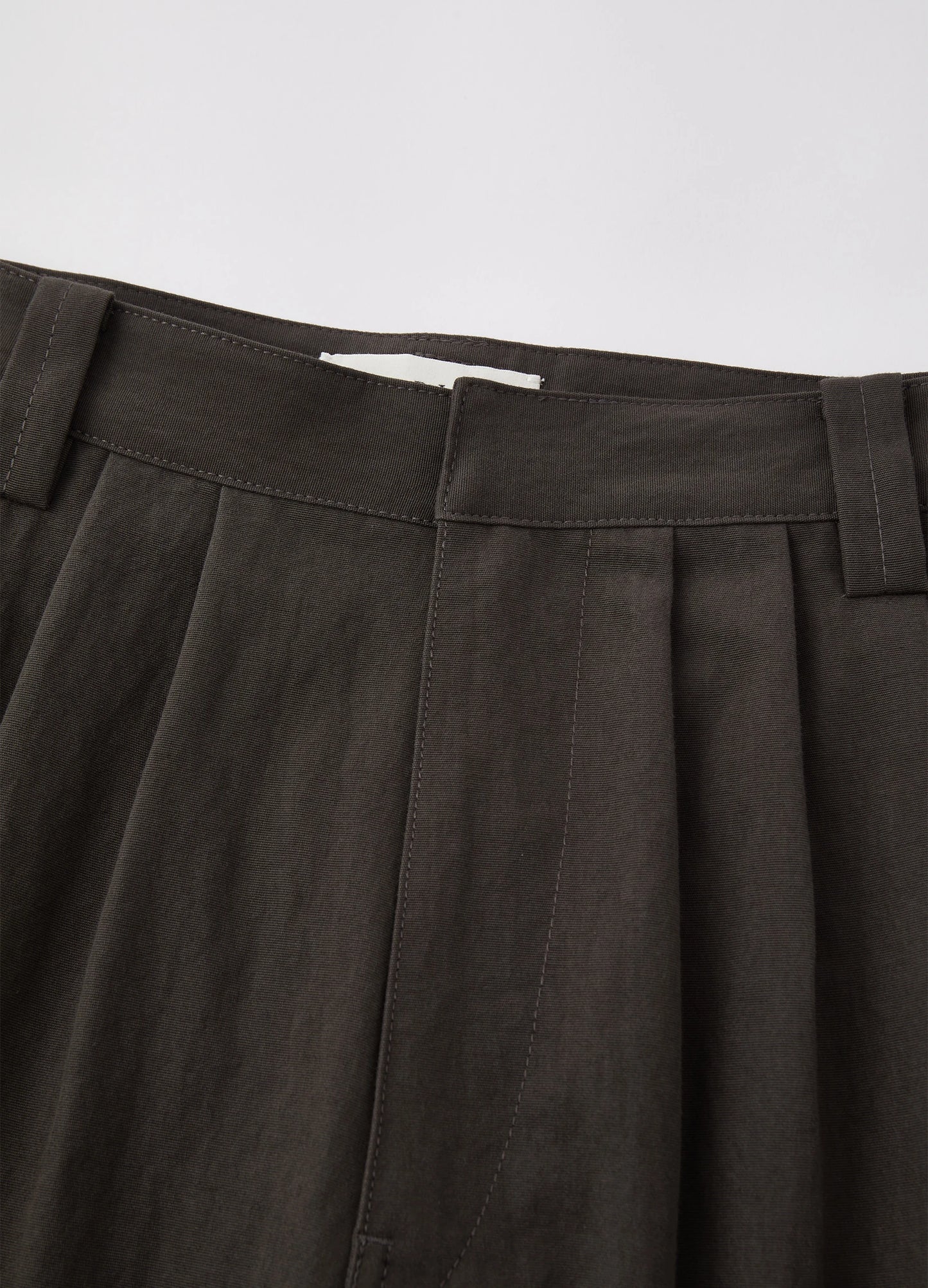 Pleated Cotton Trousers
