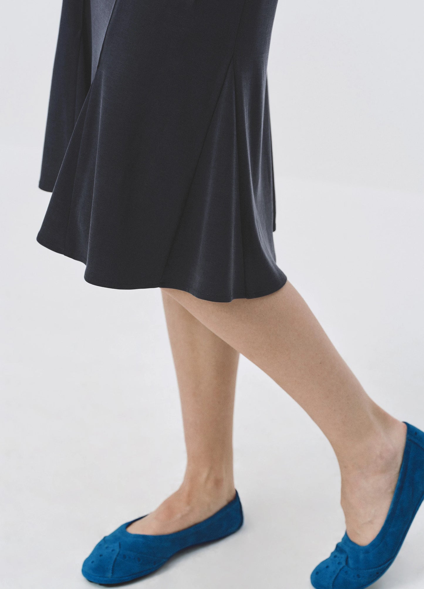 Pleated Fishtail Skirt