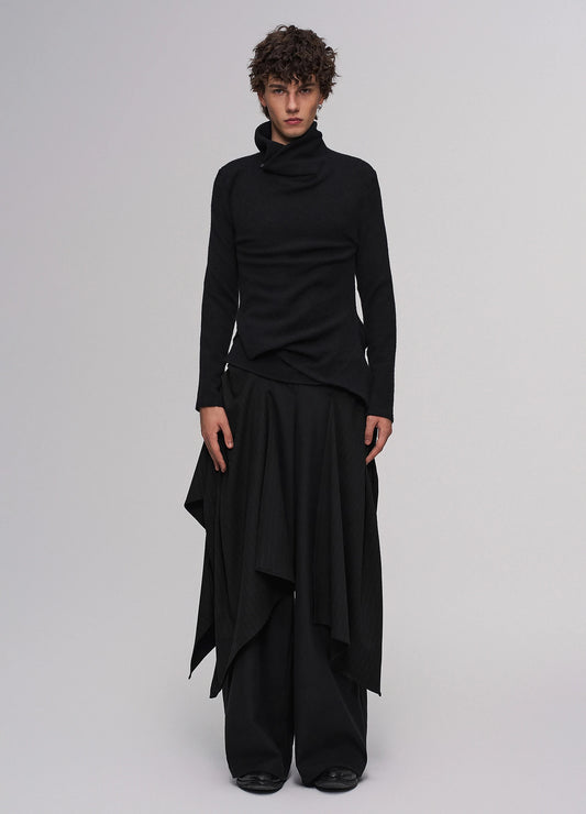 Pleated Fitted Shirt