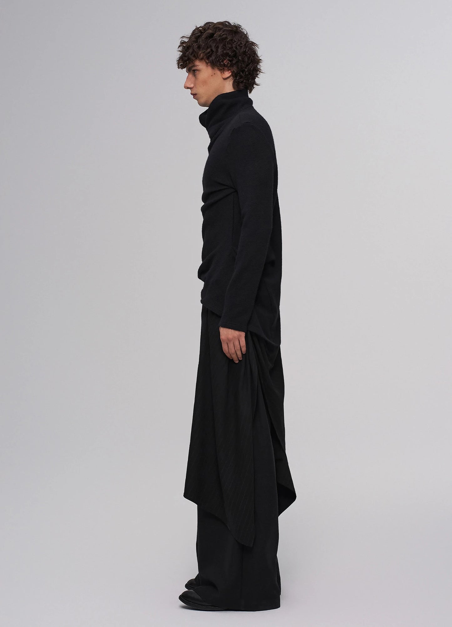 Pleated Fitted Shirt