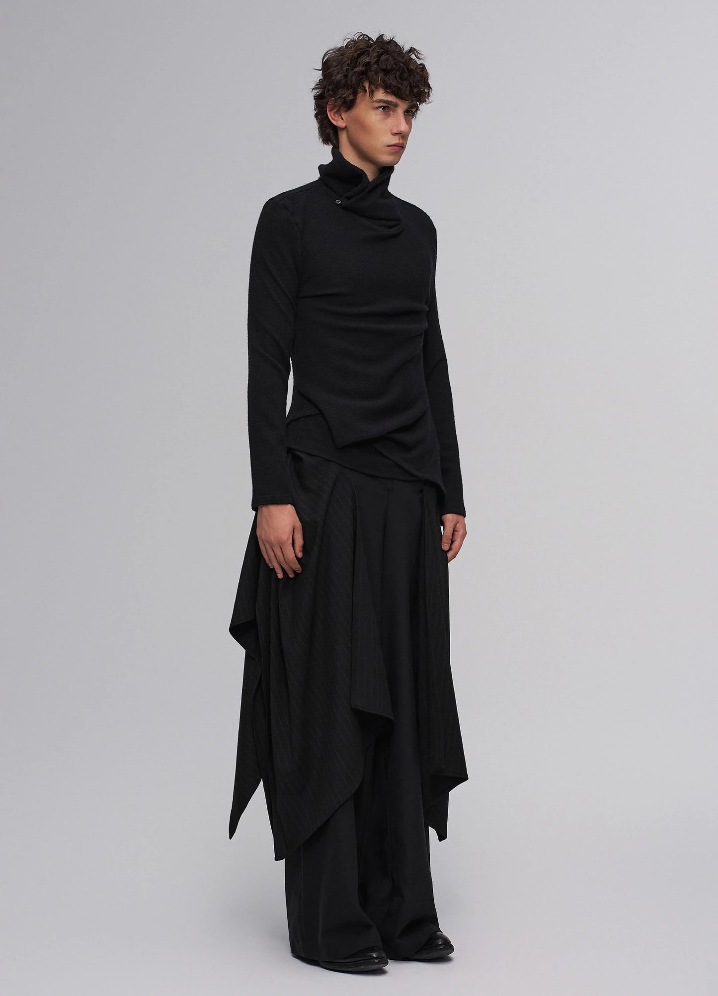 Pleated Fitted Shirt