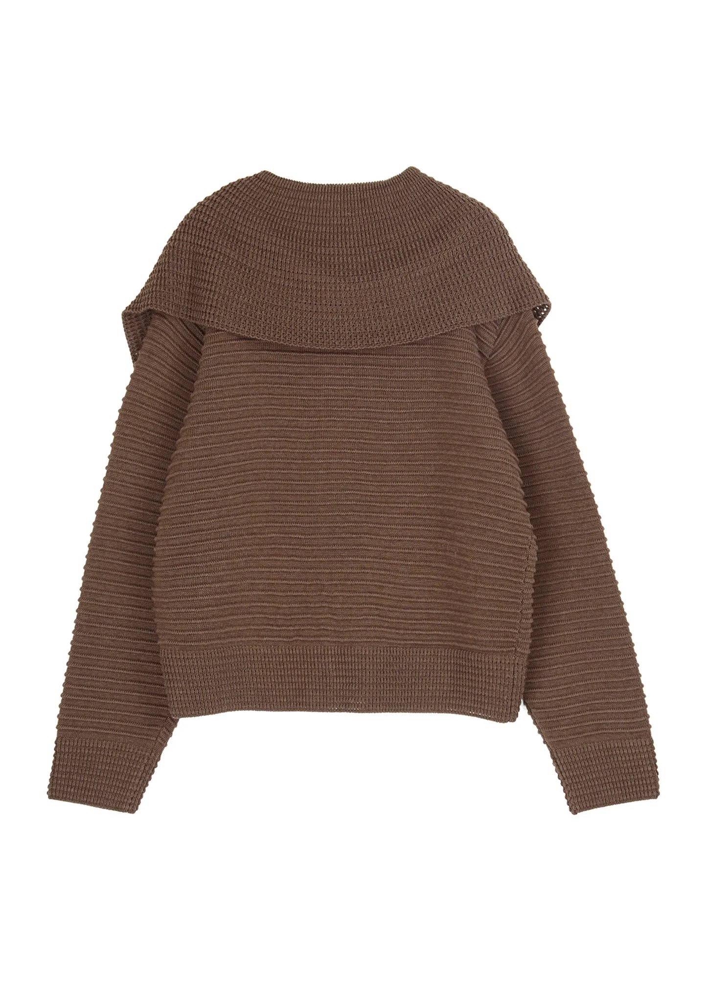 Pleated Knit Cardigan