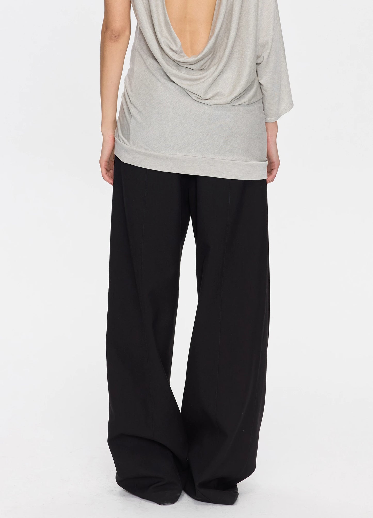 Pleated Tapered Trousers