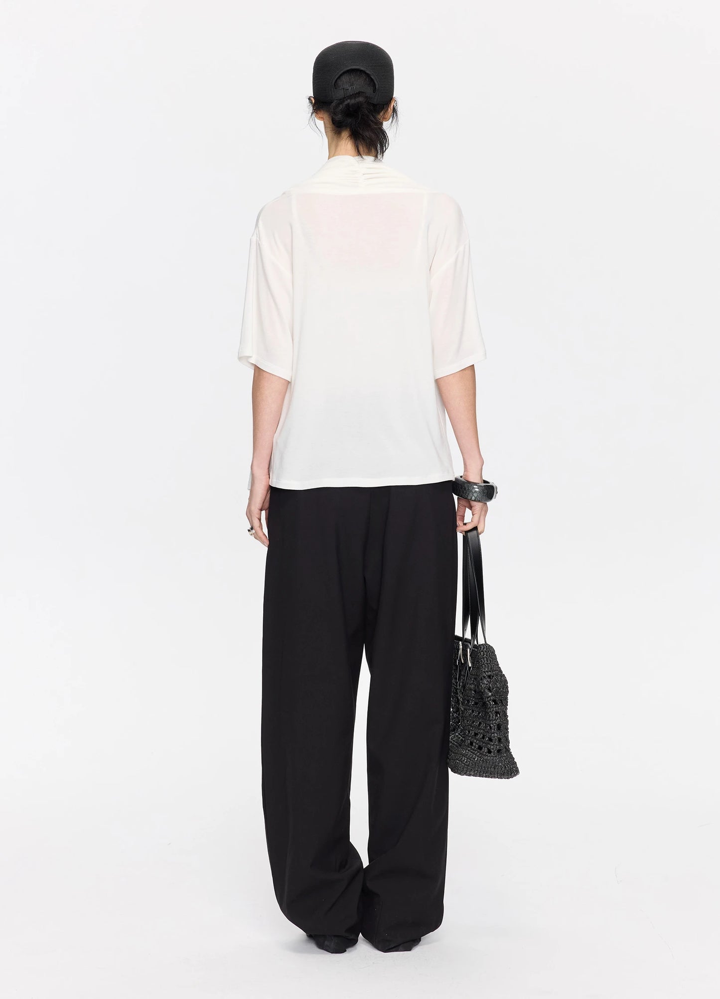 Pleated Tapered Trousers