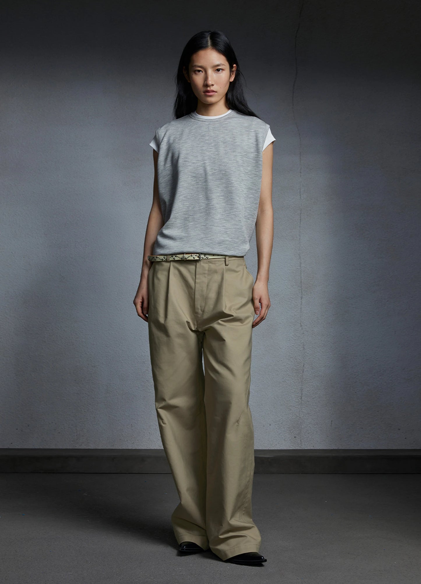 Pleated Chino Trousers