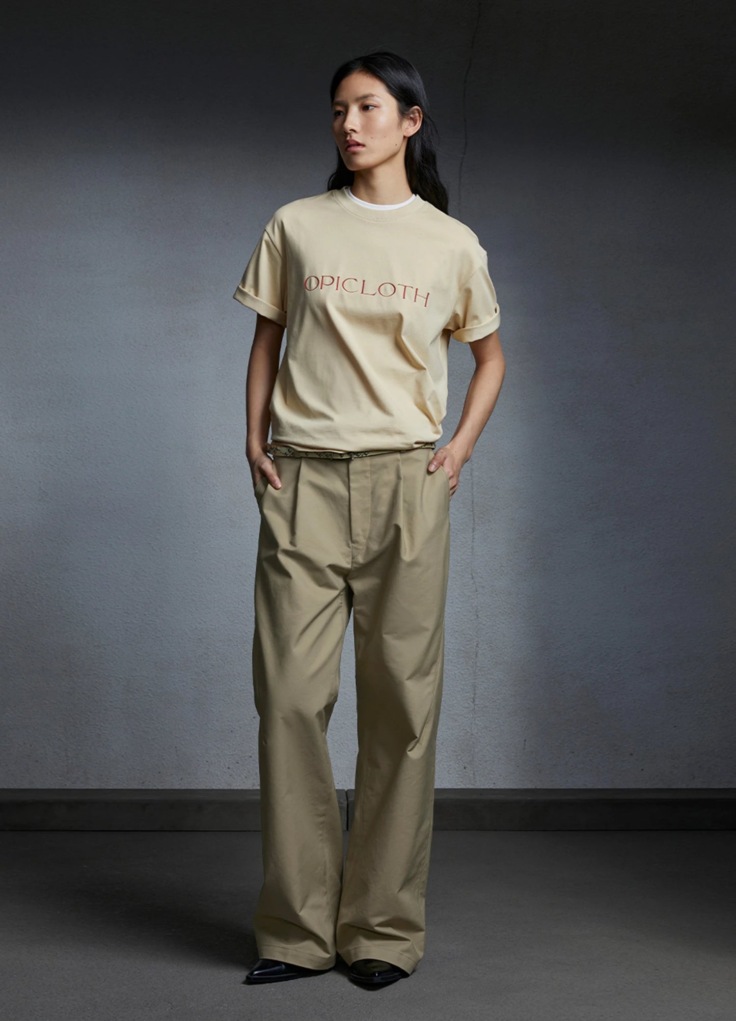Pleated Chino Trousers