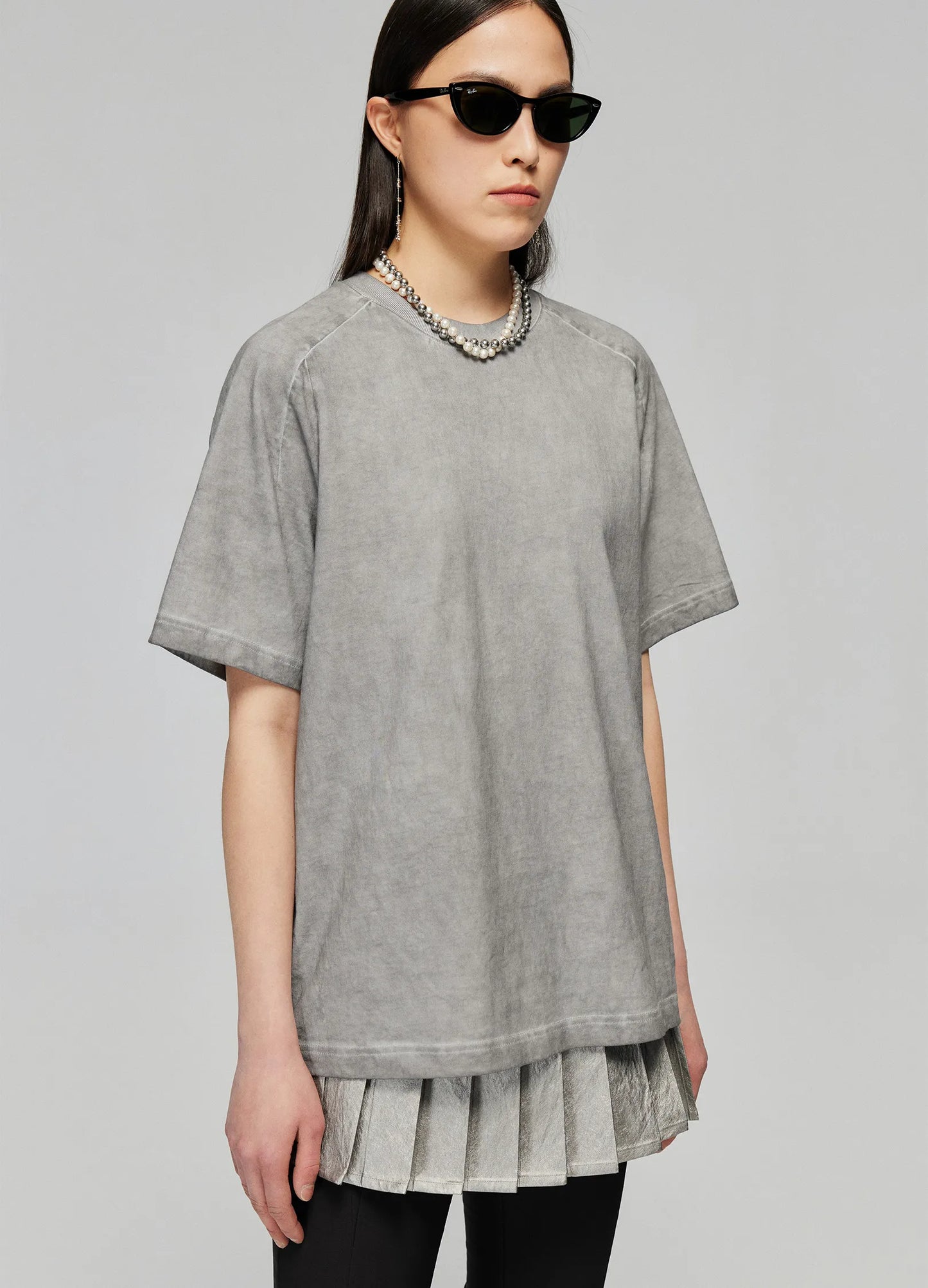 Pleated Miniskirt