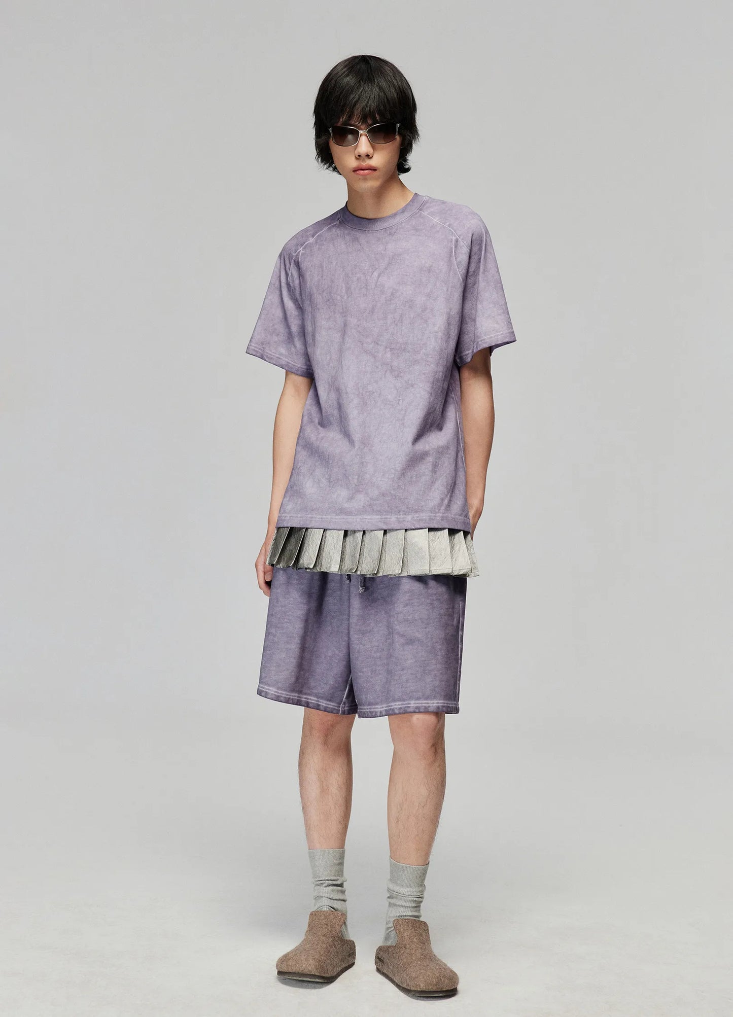 Pleated Miniskirt