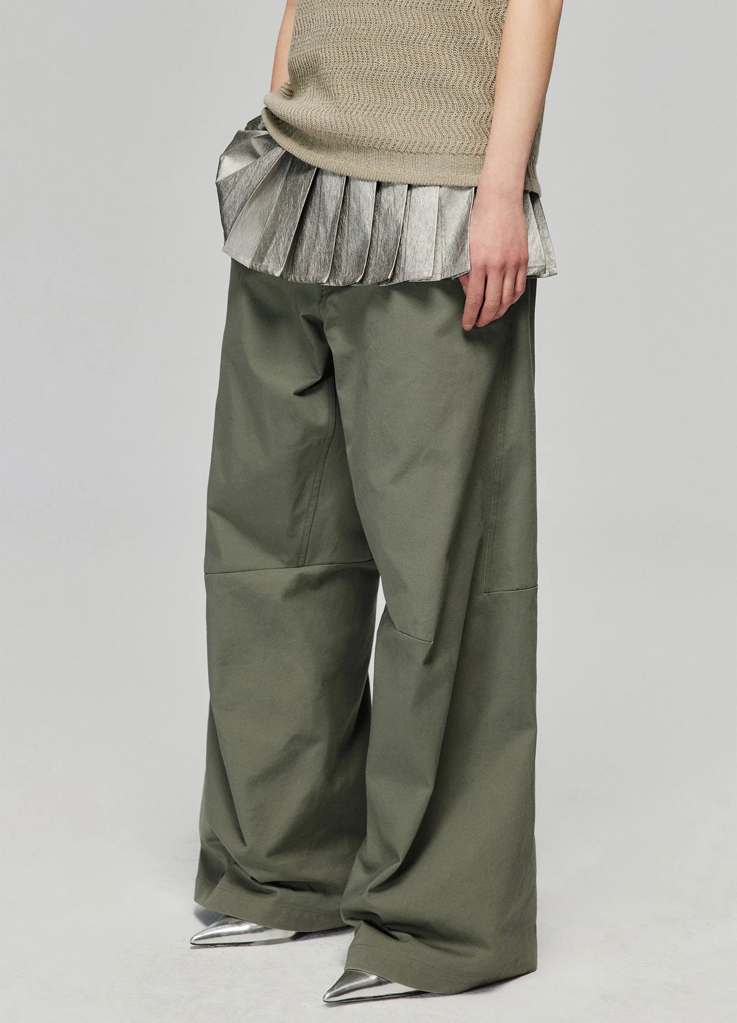 Pleated Miniskirt