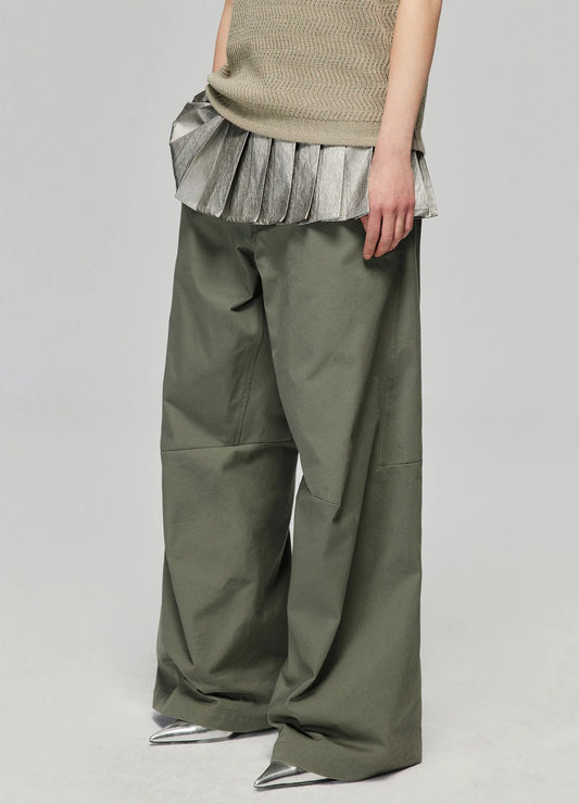 Pleated Miniskirt