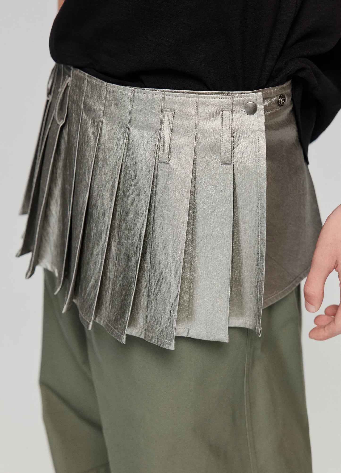 Pleated Miniskirt