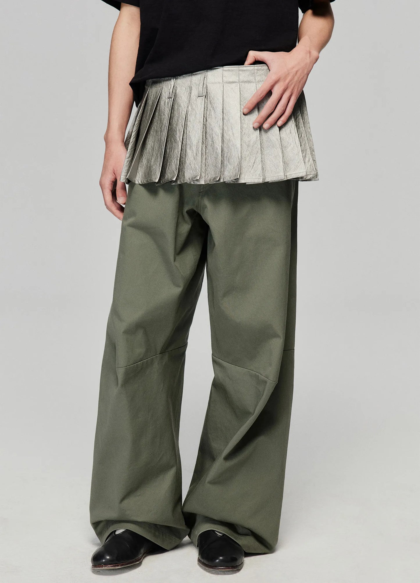 Pleated Miniskirt