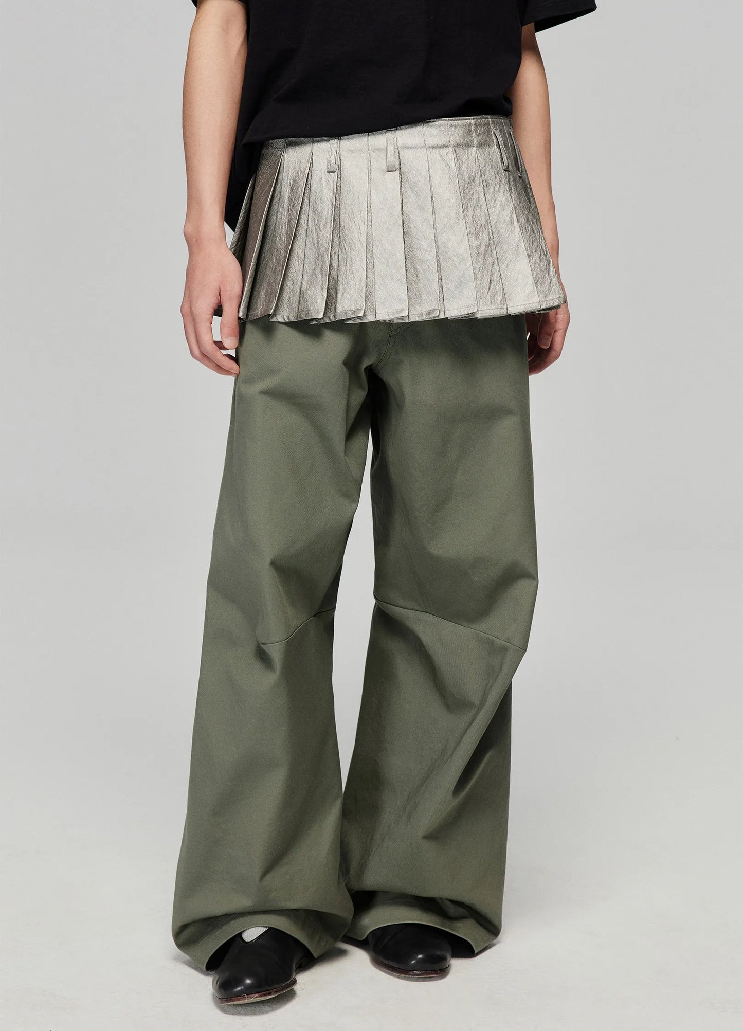 Pleated Miniskirt