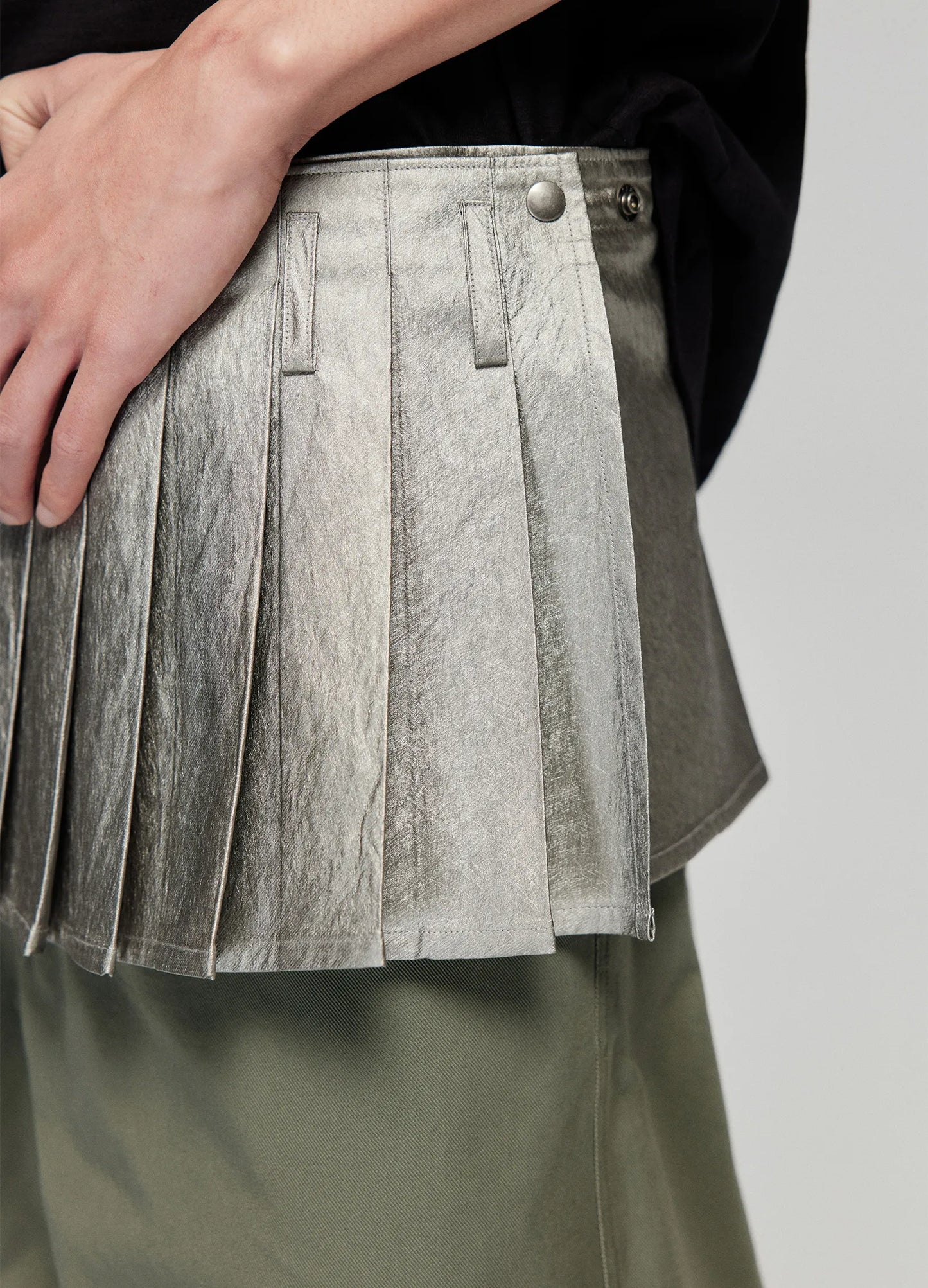 Pleated Miniskirt