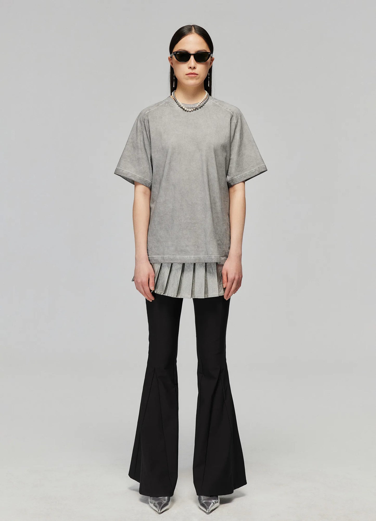 Pleated Miniskirt
