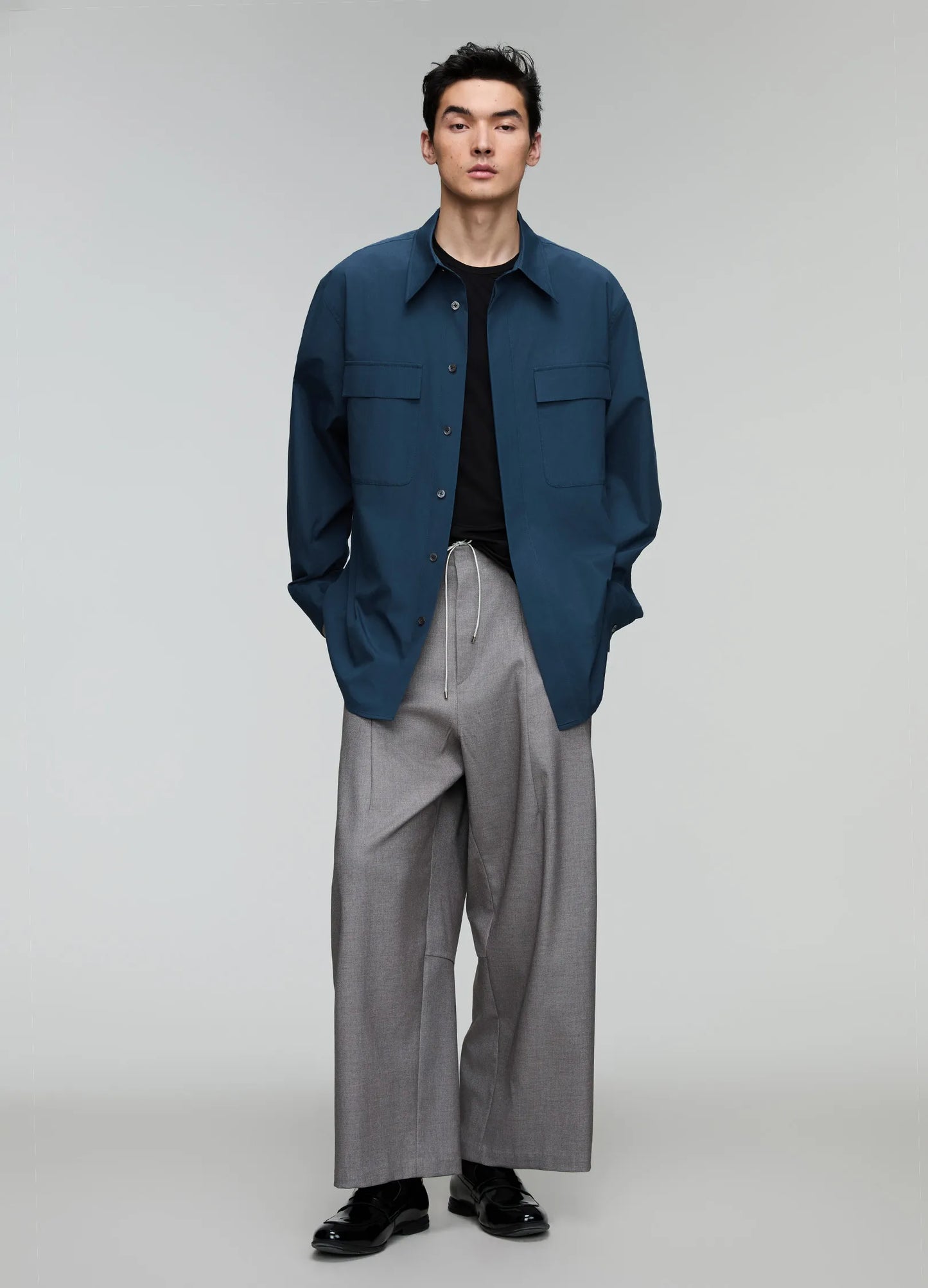Pointed Collar Overshirt
