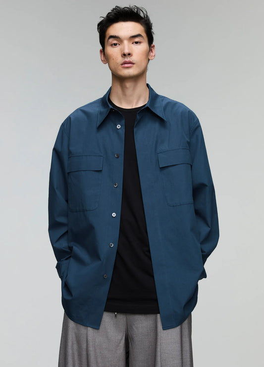 Pointed Collar Overshirt