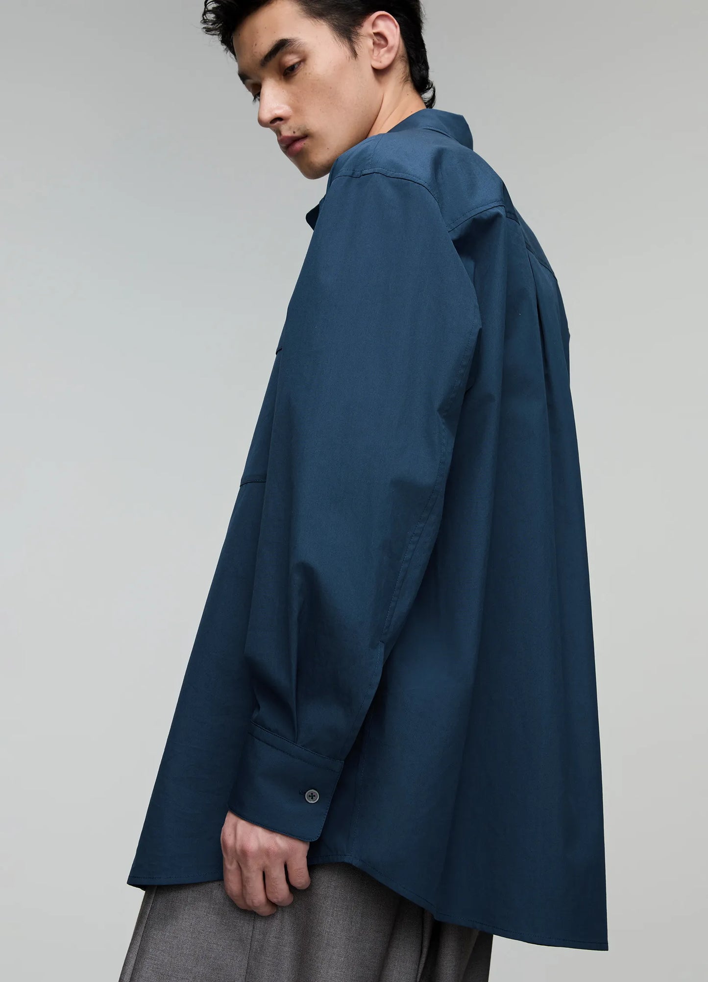 Pointed Collar Overshirt
