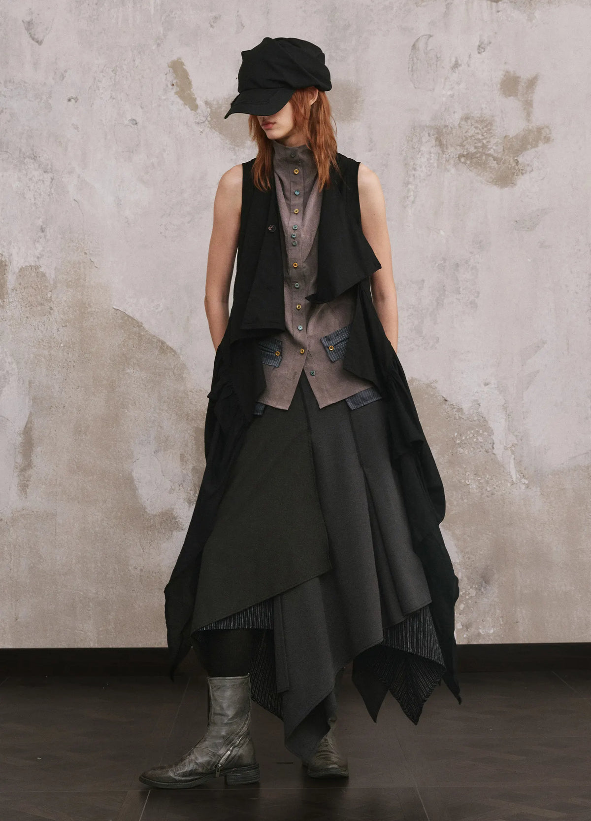 Pointed Open Robe
