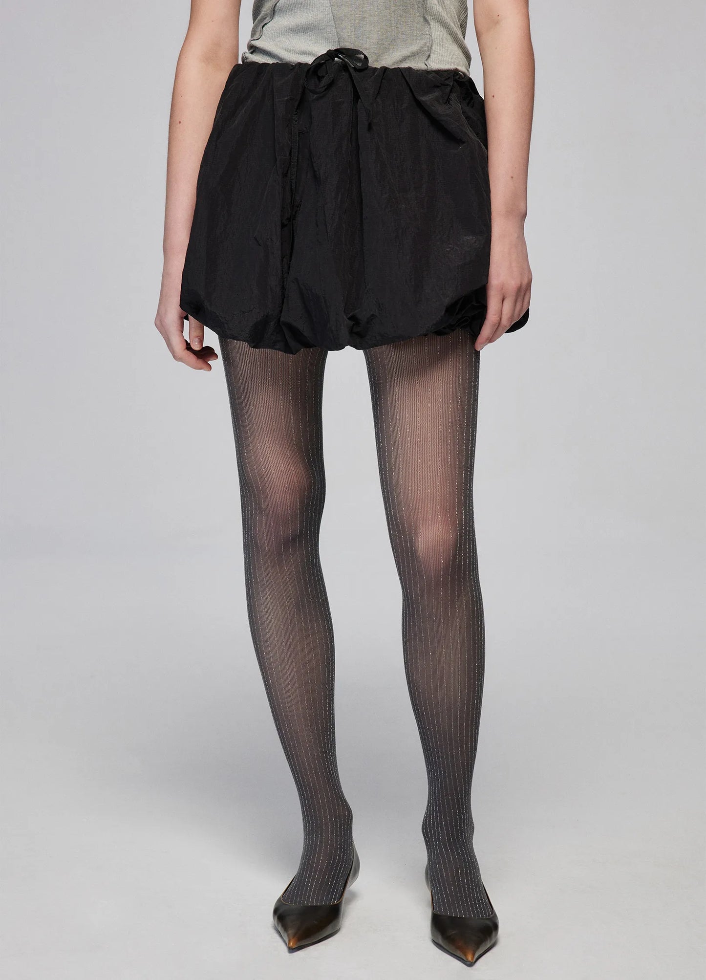 Puff Pleated Skirt