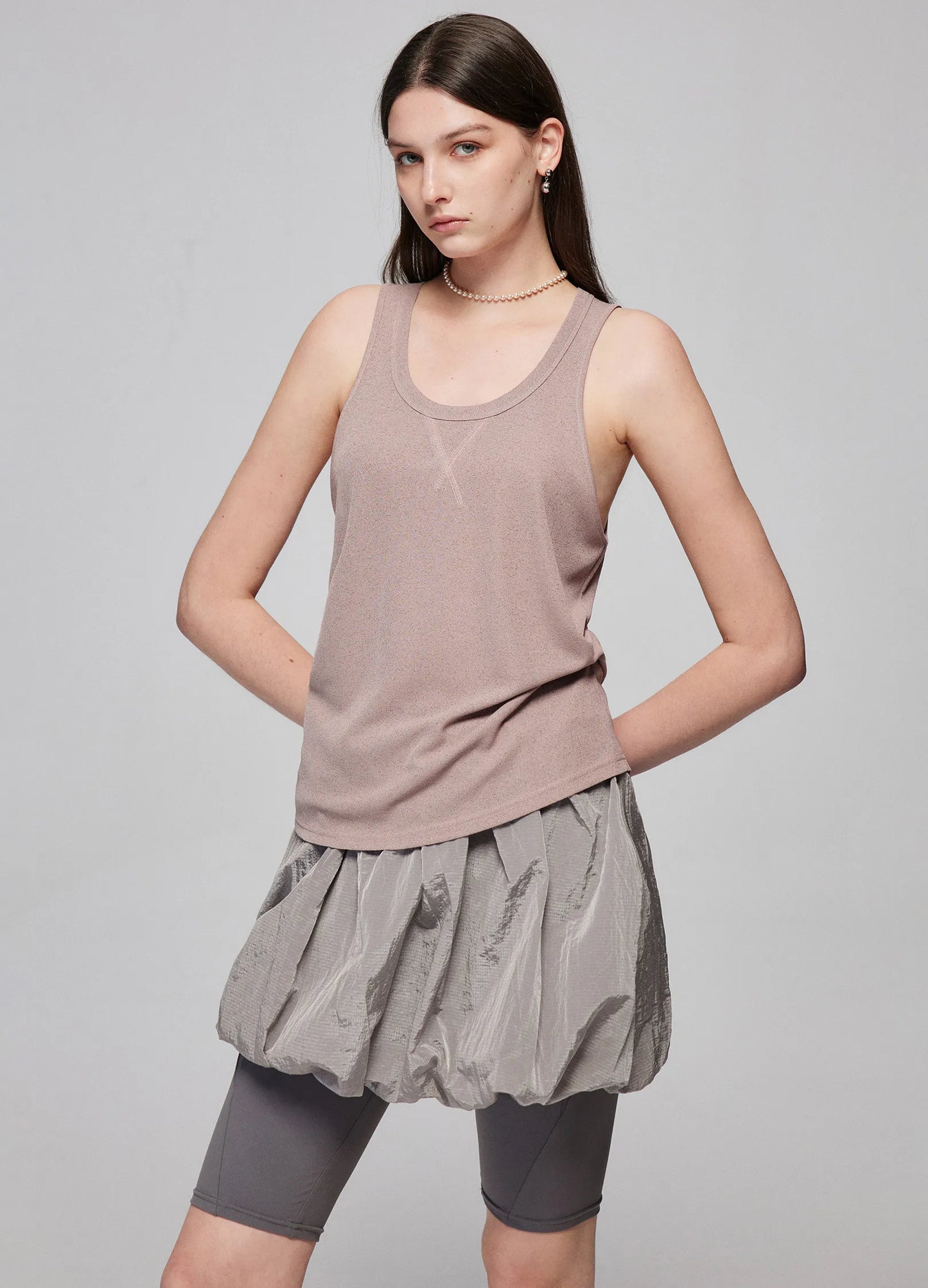 Puff Pleated Skirt