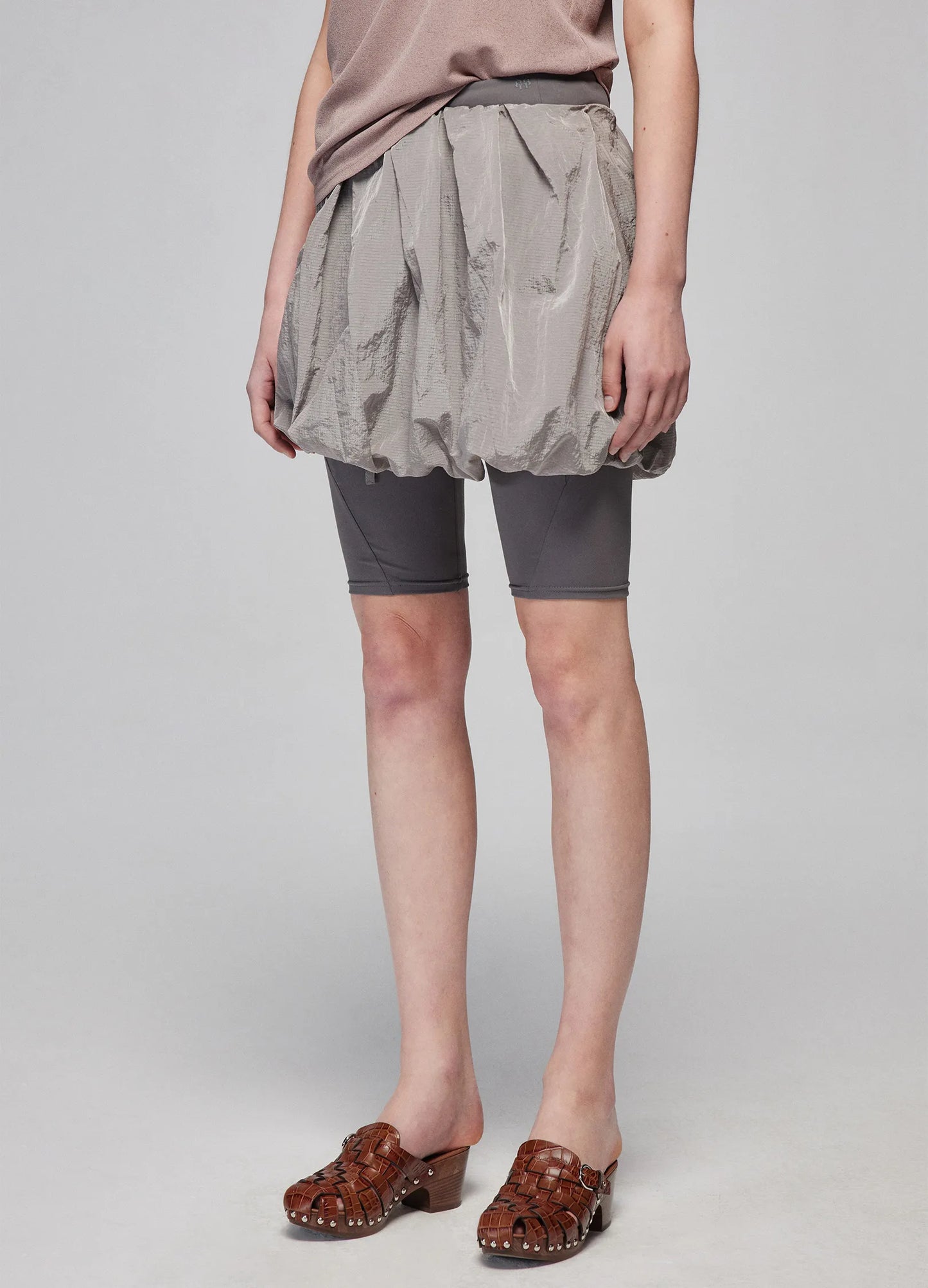 Puff Pleated Skirt