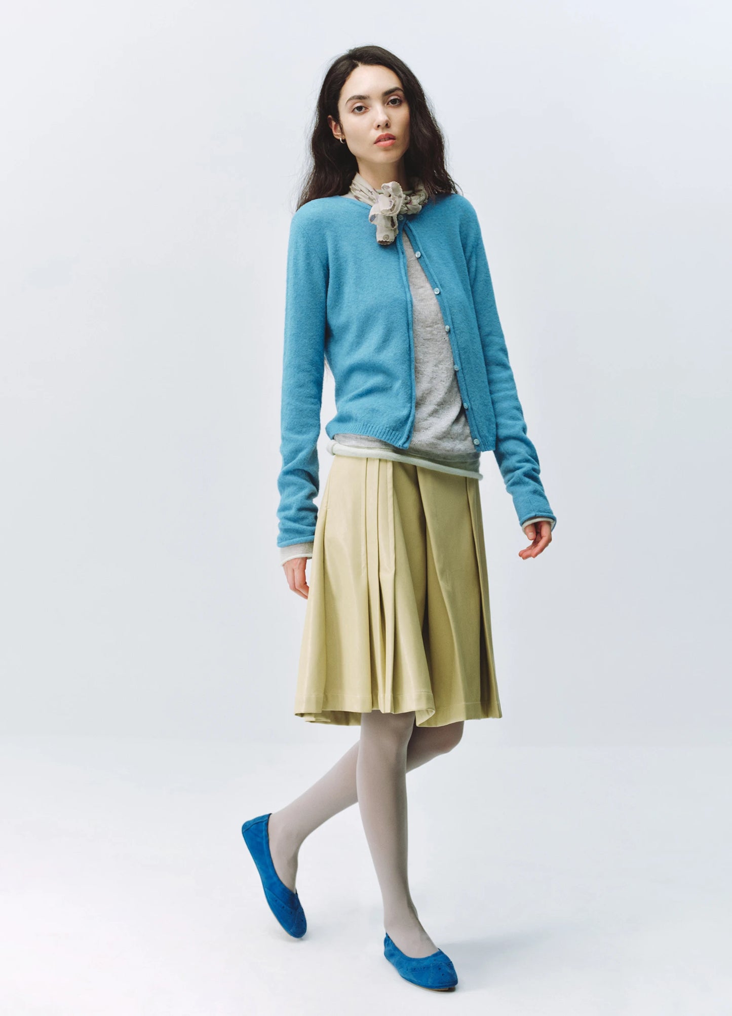 Puffed Wool Cardigan