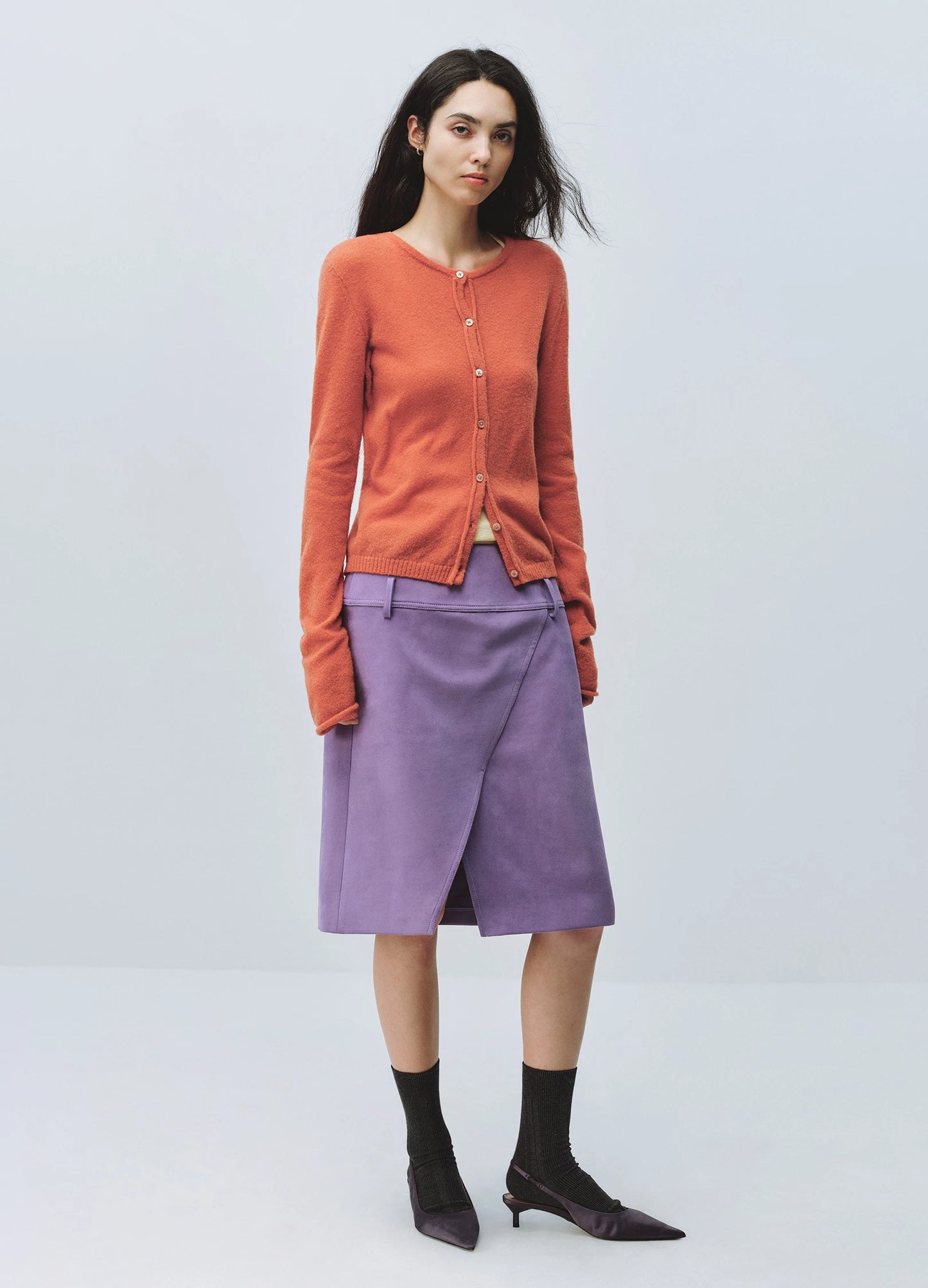 Puffed Wool Cardigan