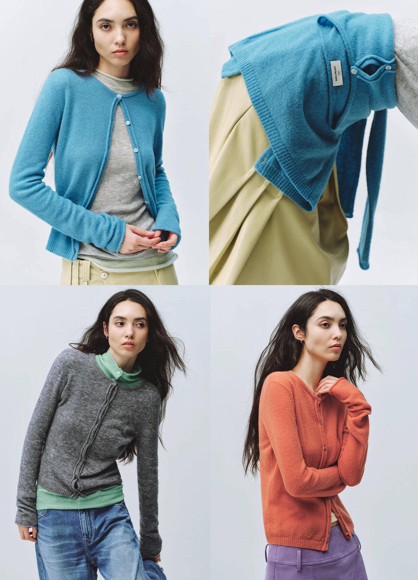 Puffed Wool Cardigan