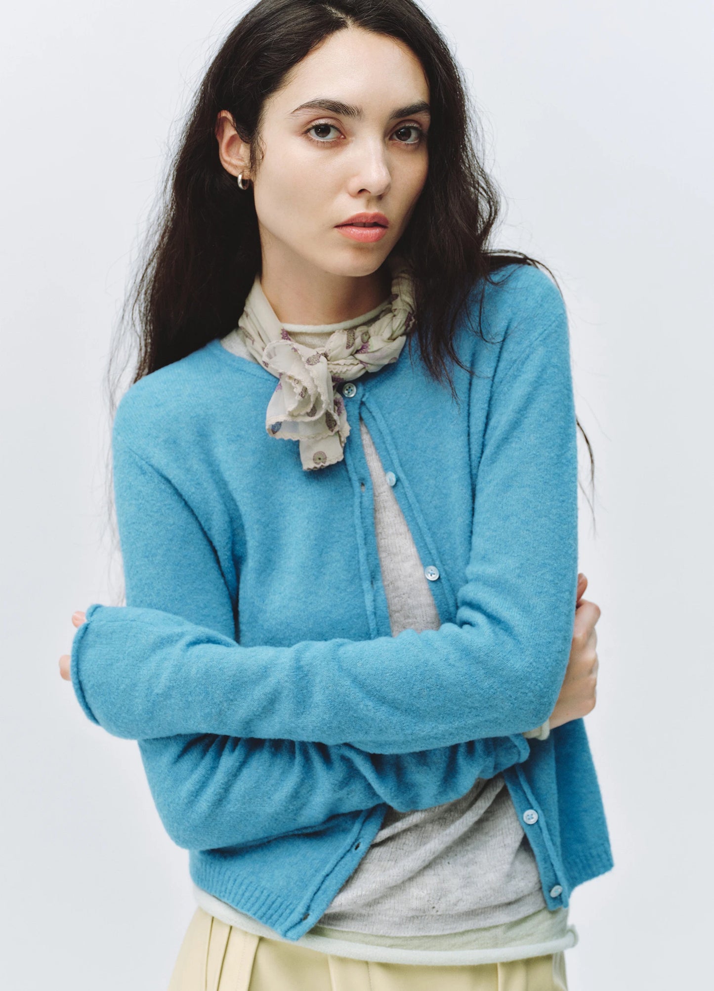 Puffed Wool Cardigan