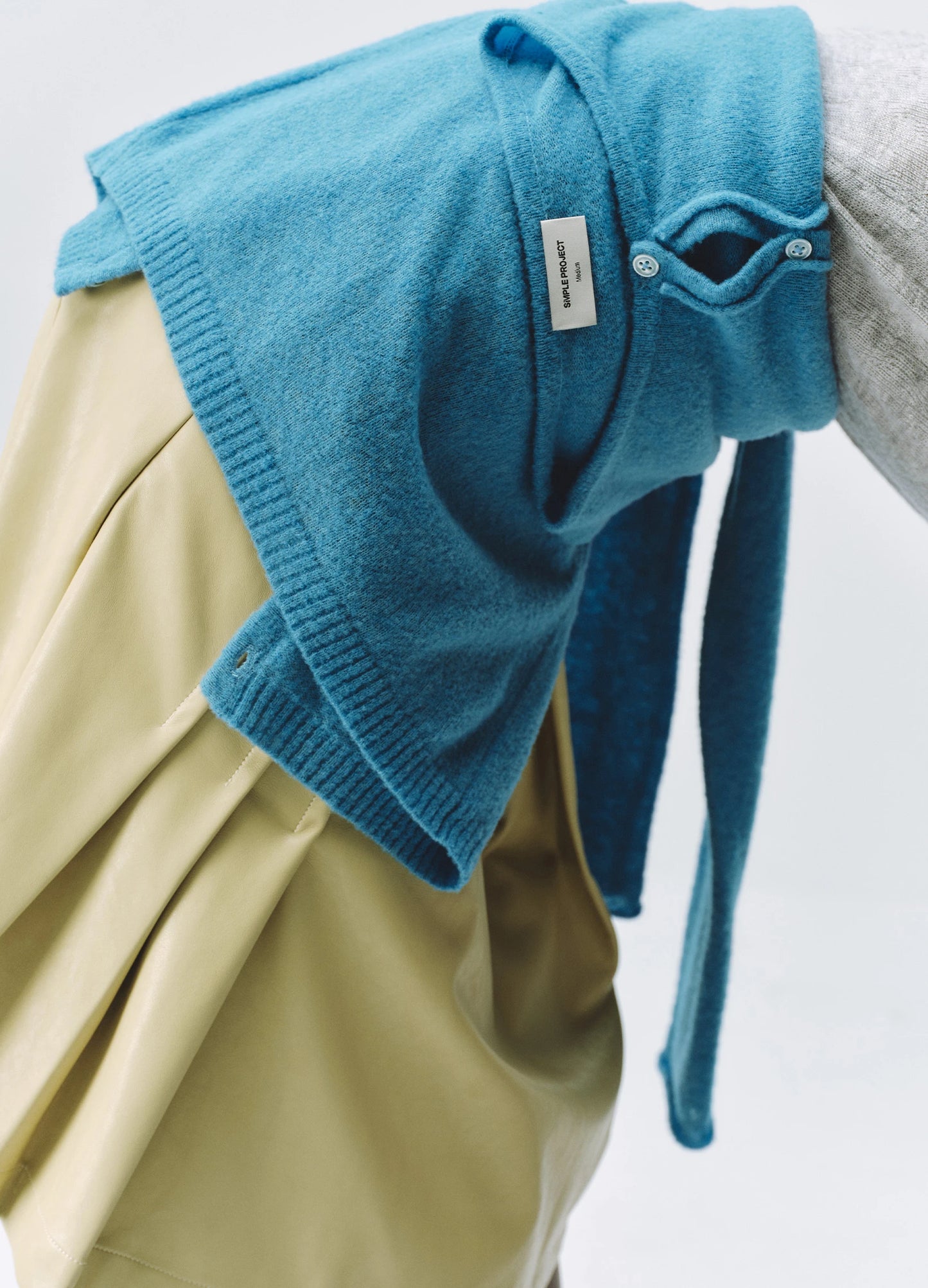 Puffed Wool Cardigan