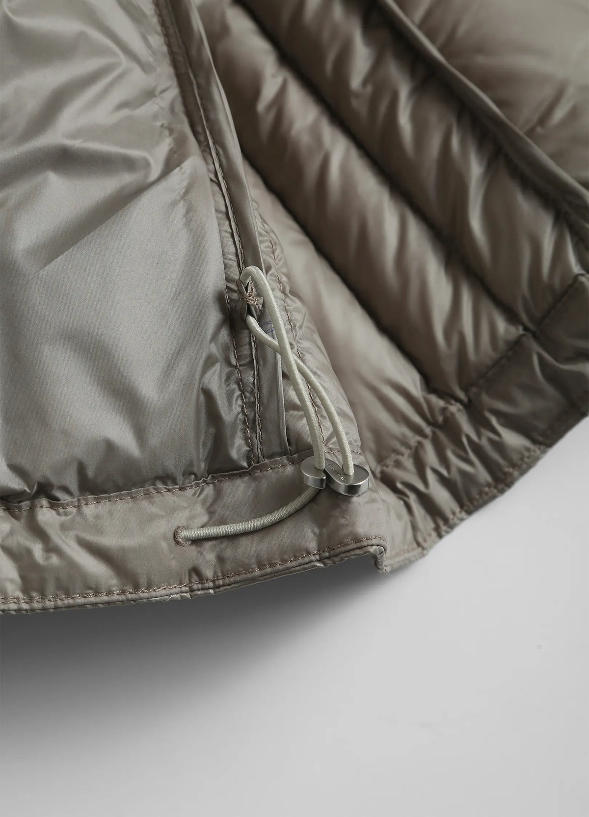 Quilted Biker Down Jacket