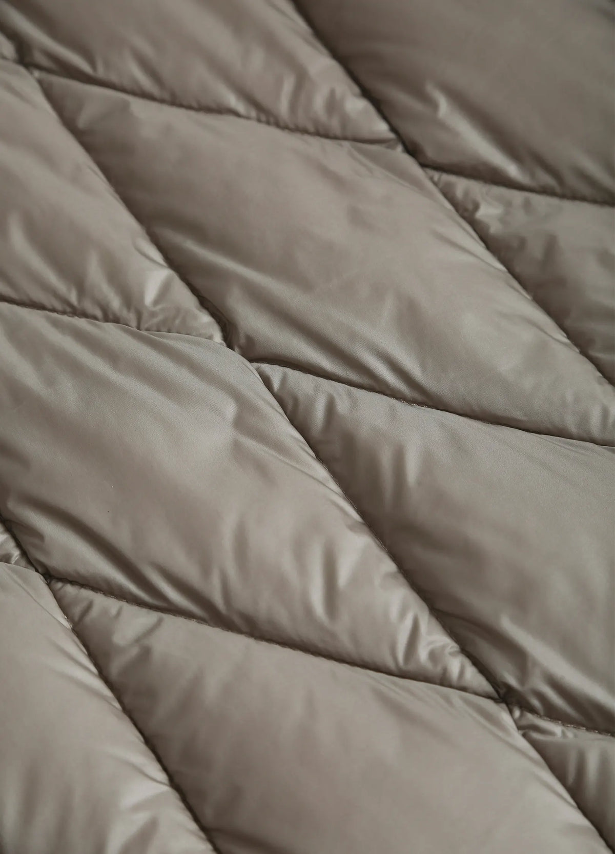Quilted Biker Down Jacket