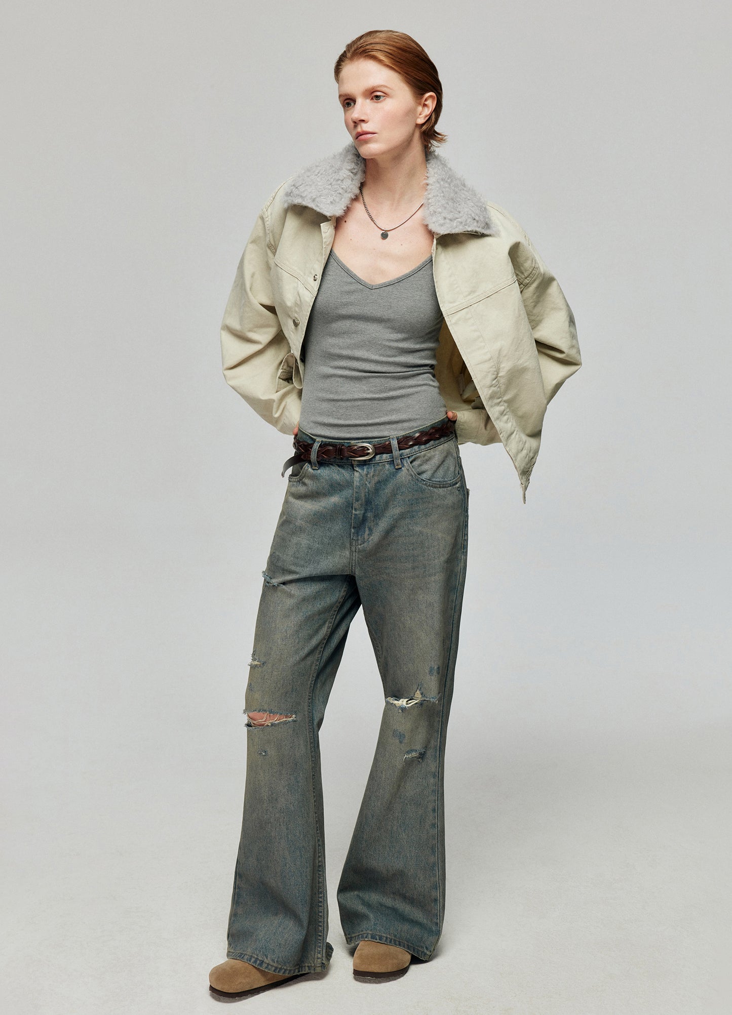 Removable Shearling Work Jacket