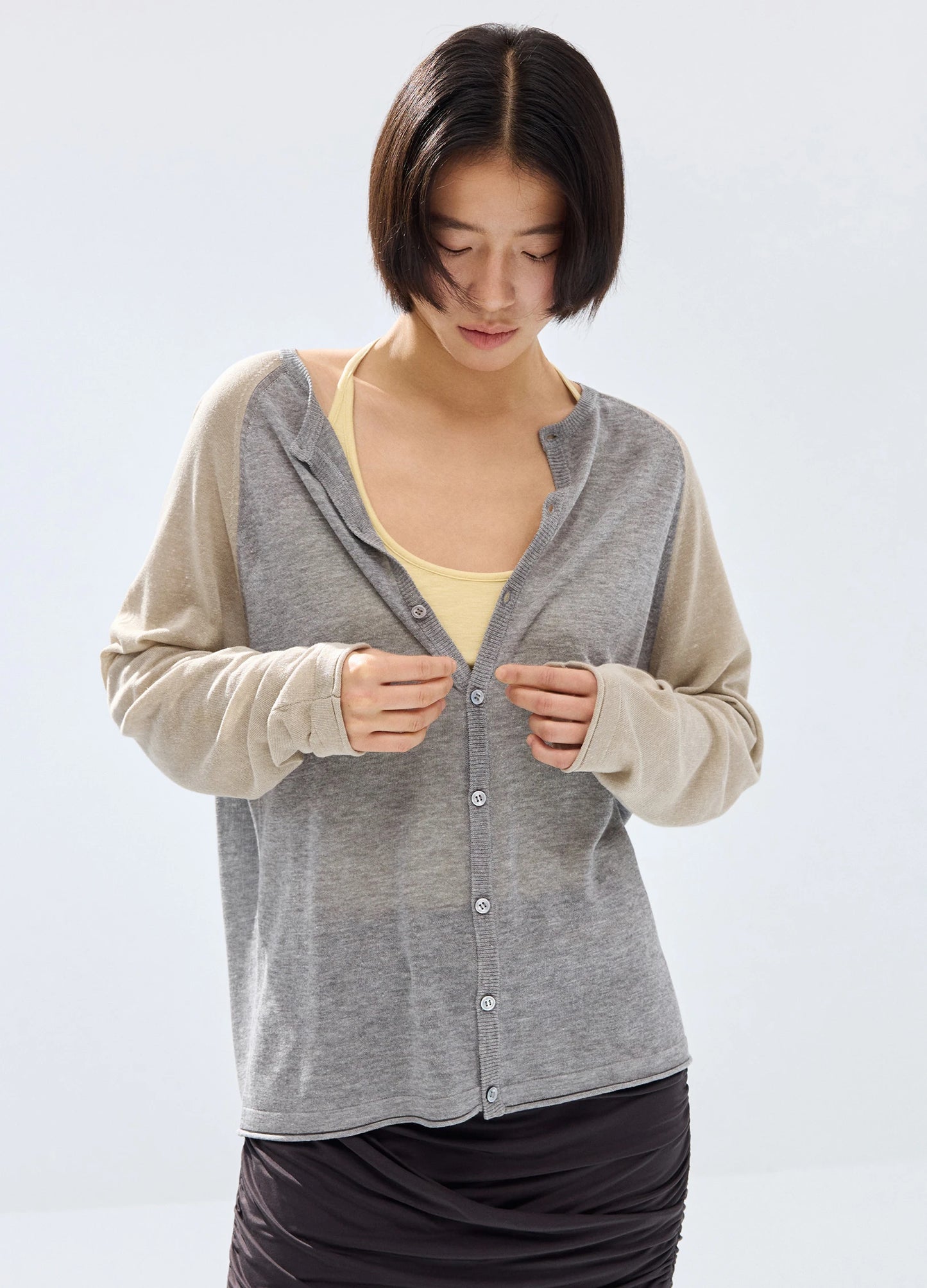 Raglan Linen Cardigan