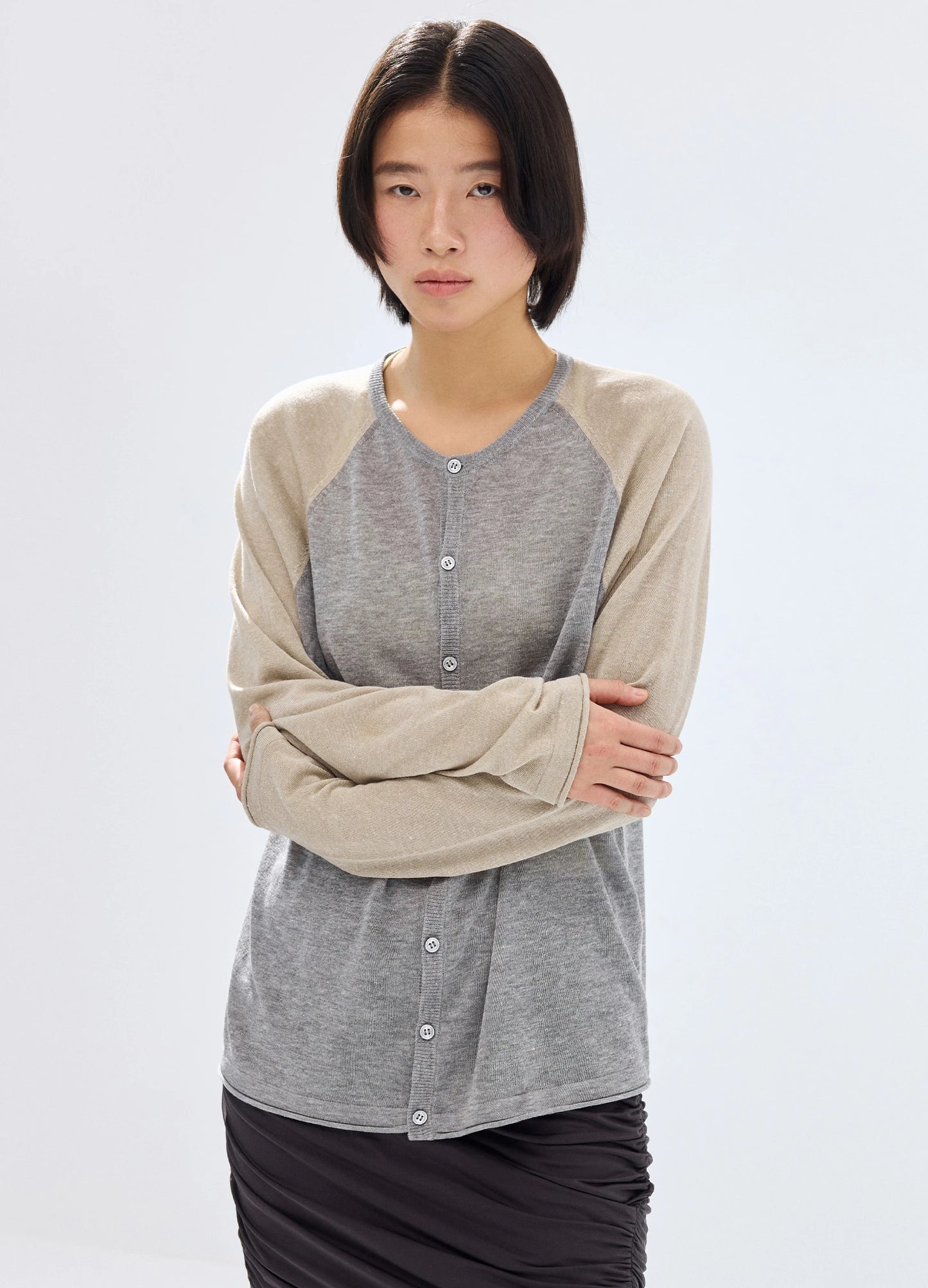Raglan Linen Cardigan