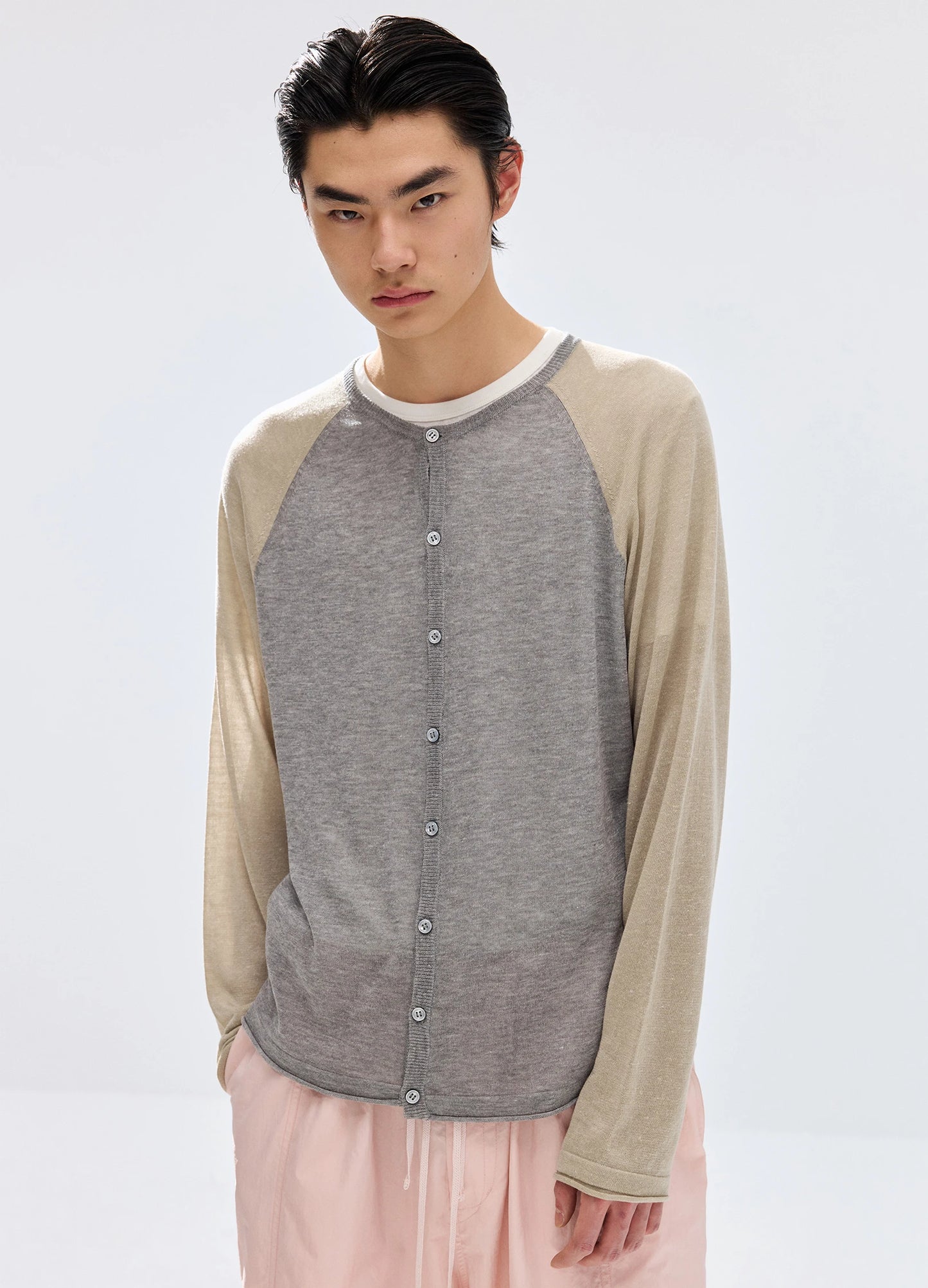 Raglan Linen Cardigan