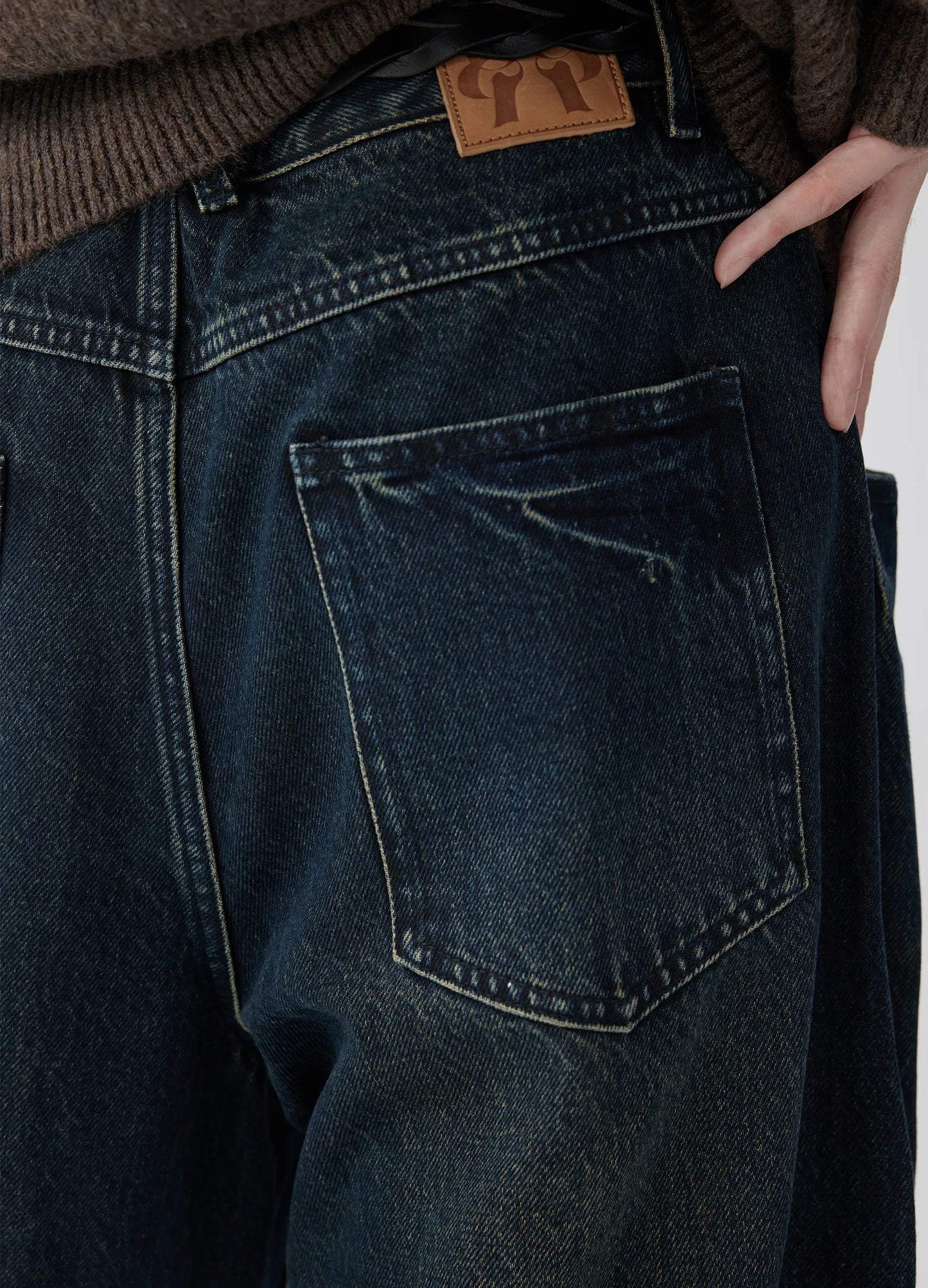 Raw Edge Cuff Denim