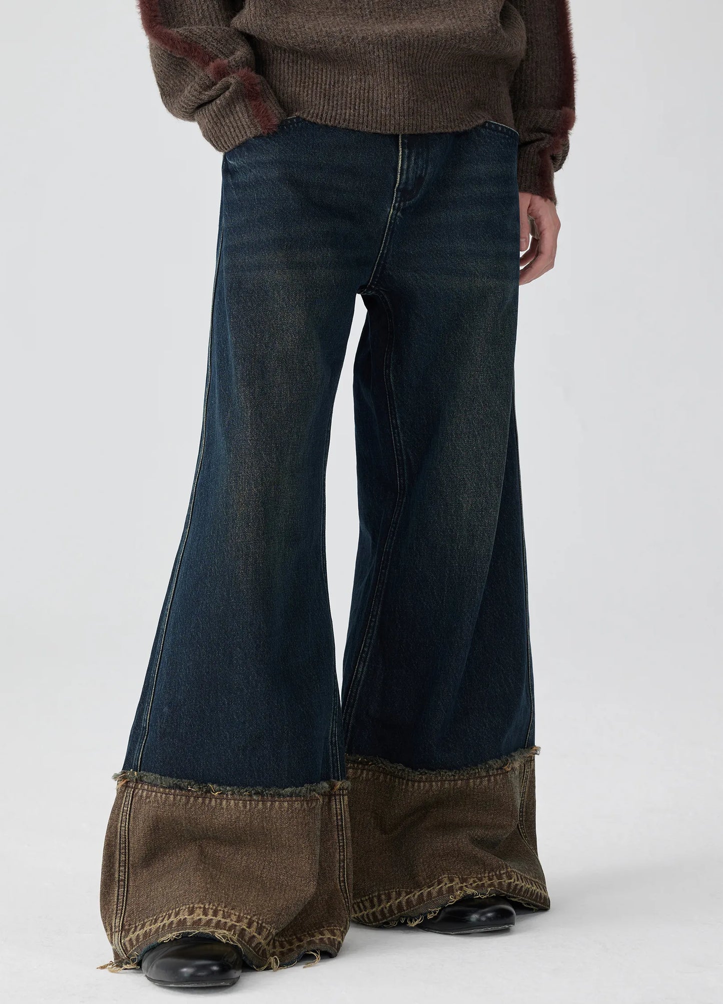 Raw Edge Cuff Denim