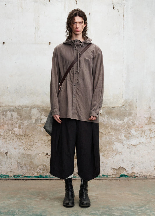 Relaxed Hooded Shirt