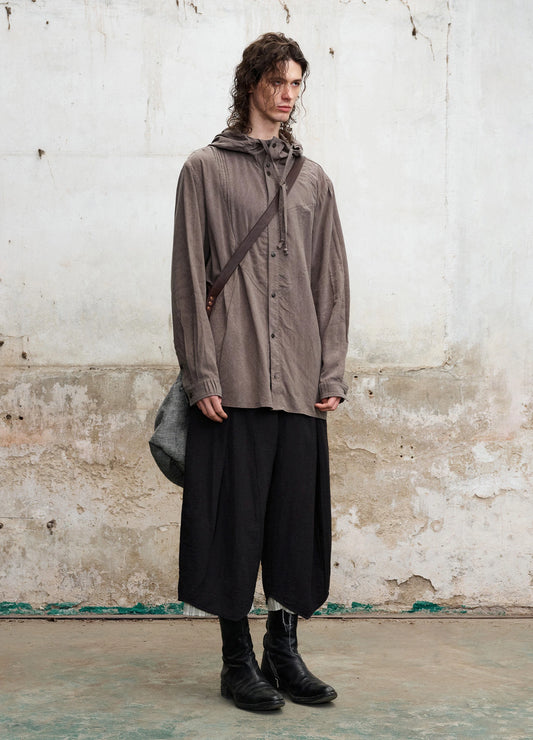 Relaxed Hooded Shirt