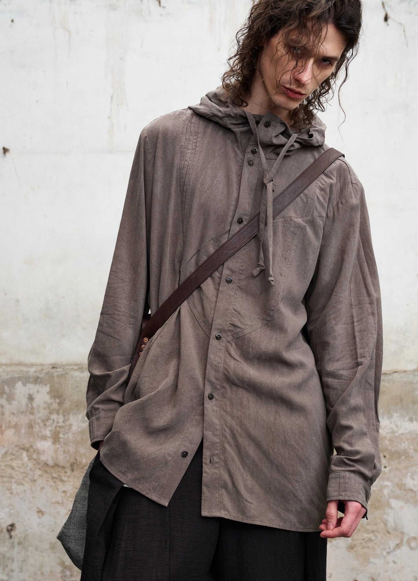 Relaxed Hooded Shirt