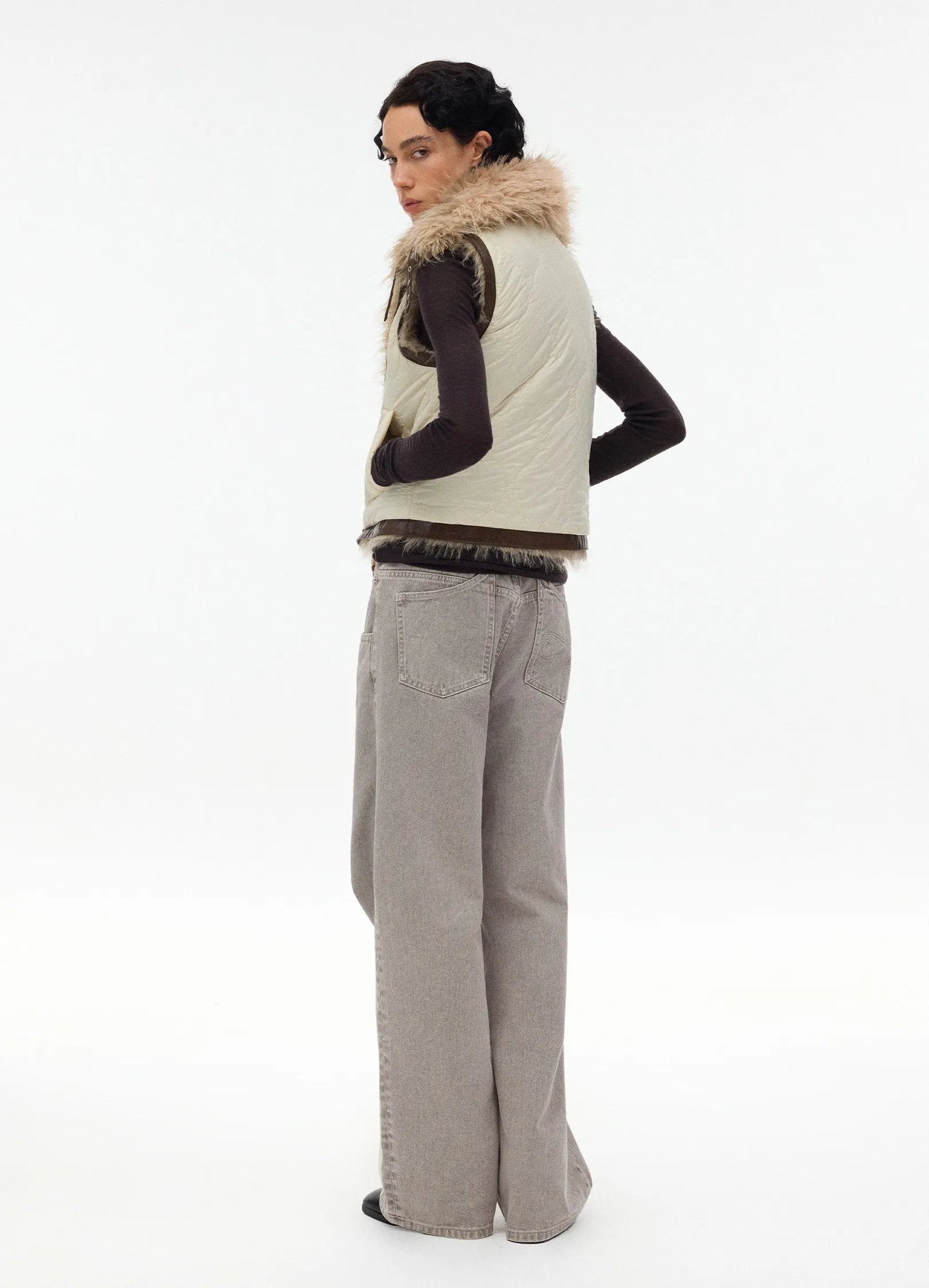 Reversible Faux Fur Vest