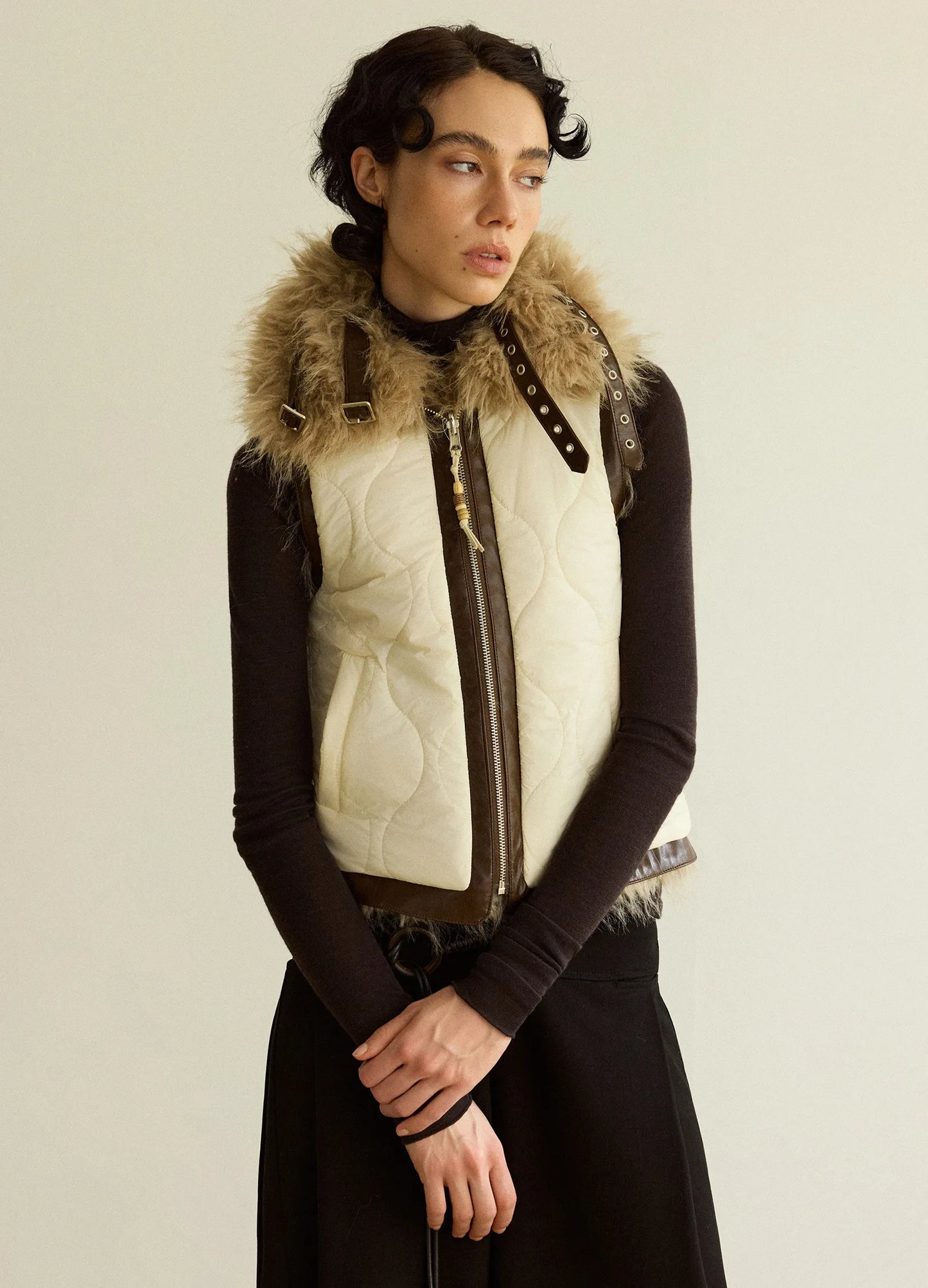 Reversible Faux Fur Vest