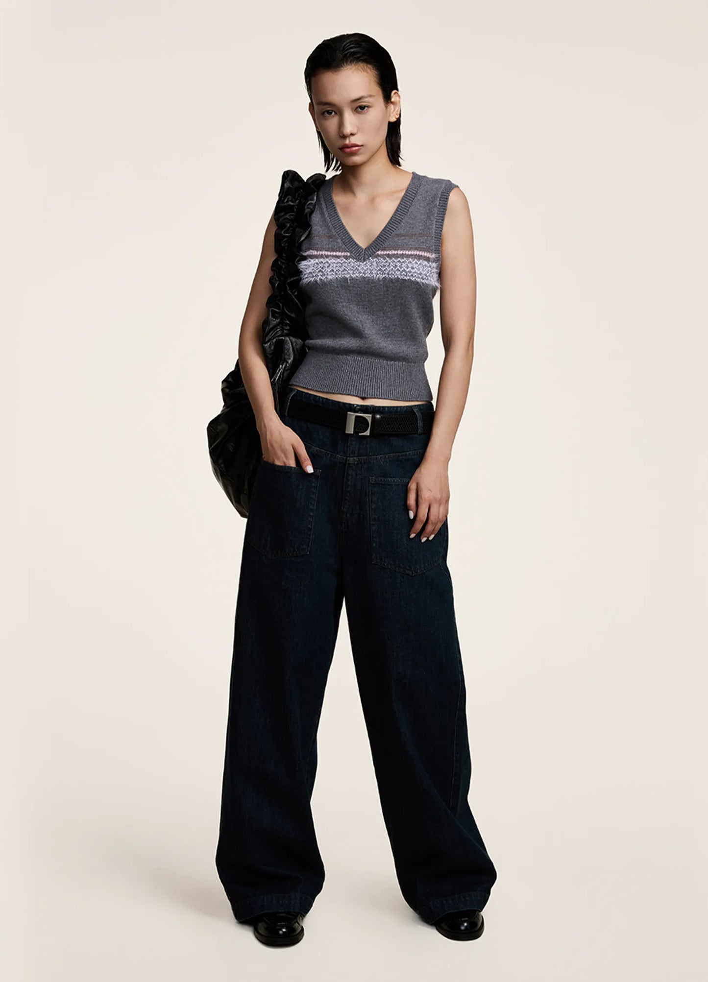 Ribbed Cut Vest
