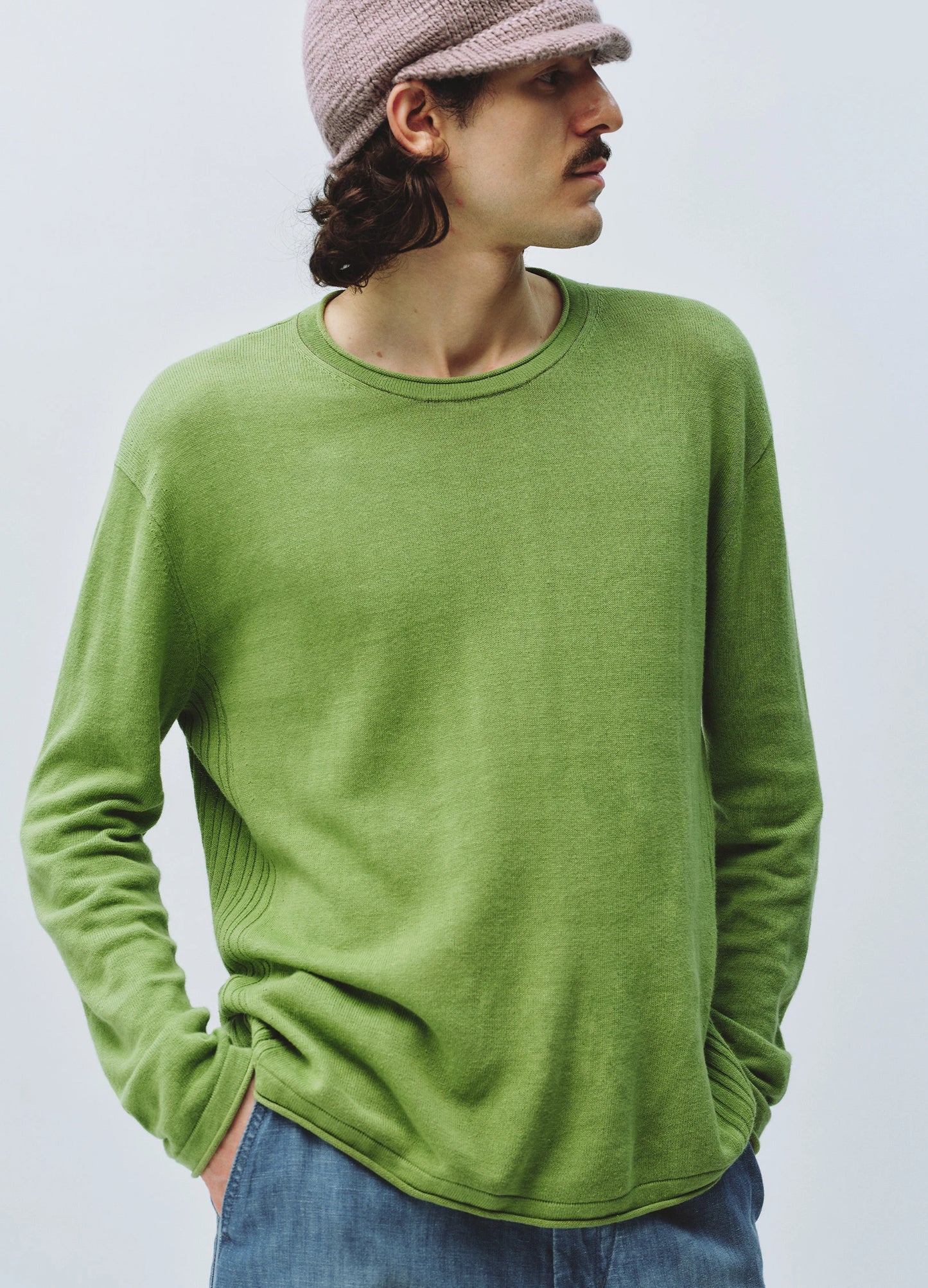 Ribbed Linen Knit