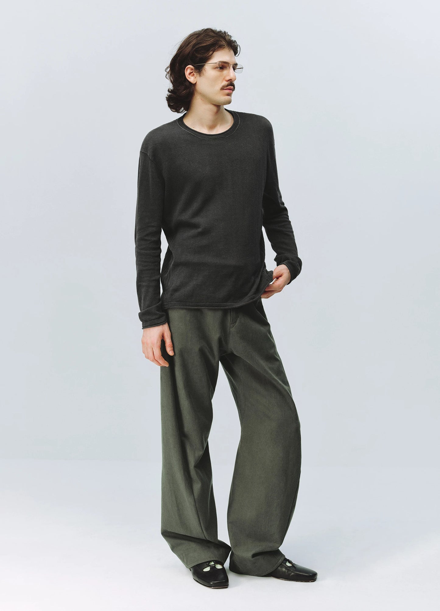 Ribbed Linen Knit