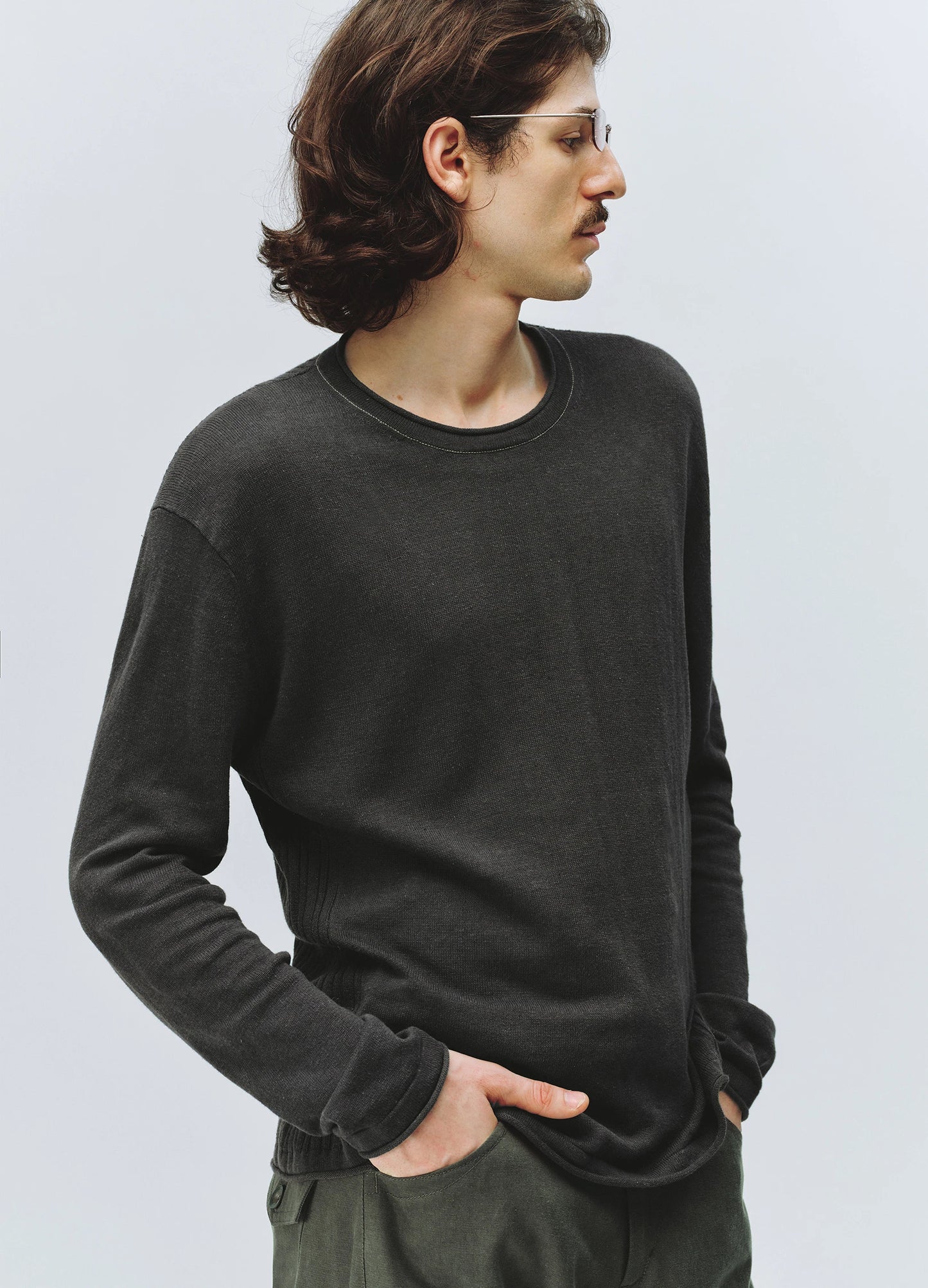 Ribbed Linen Knit