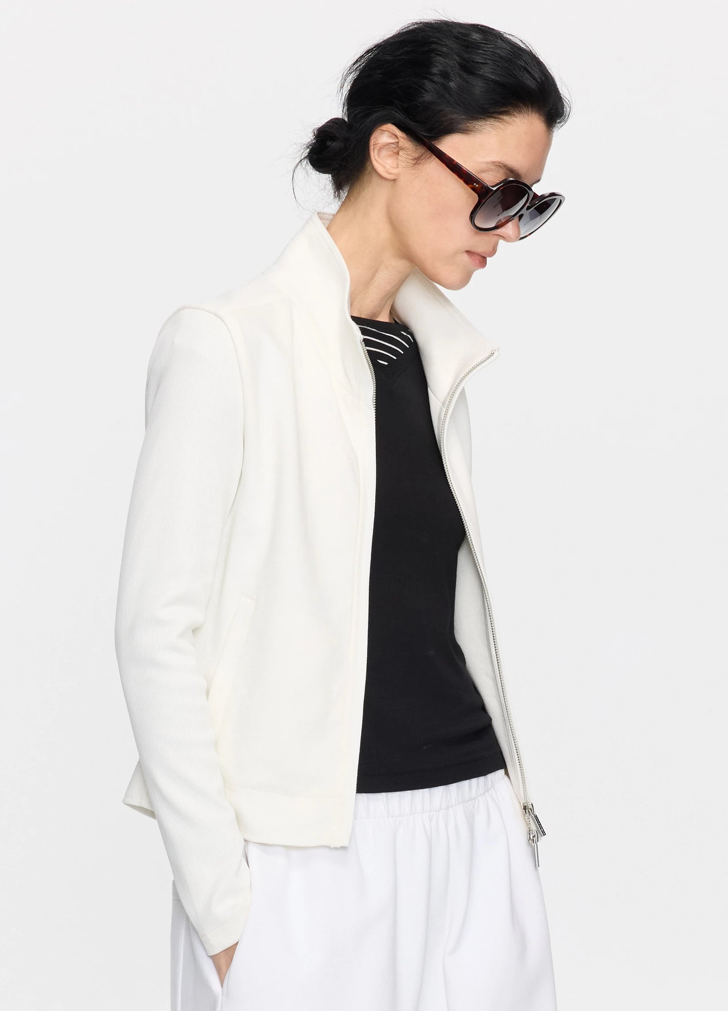 Ribbed Panel Jacket